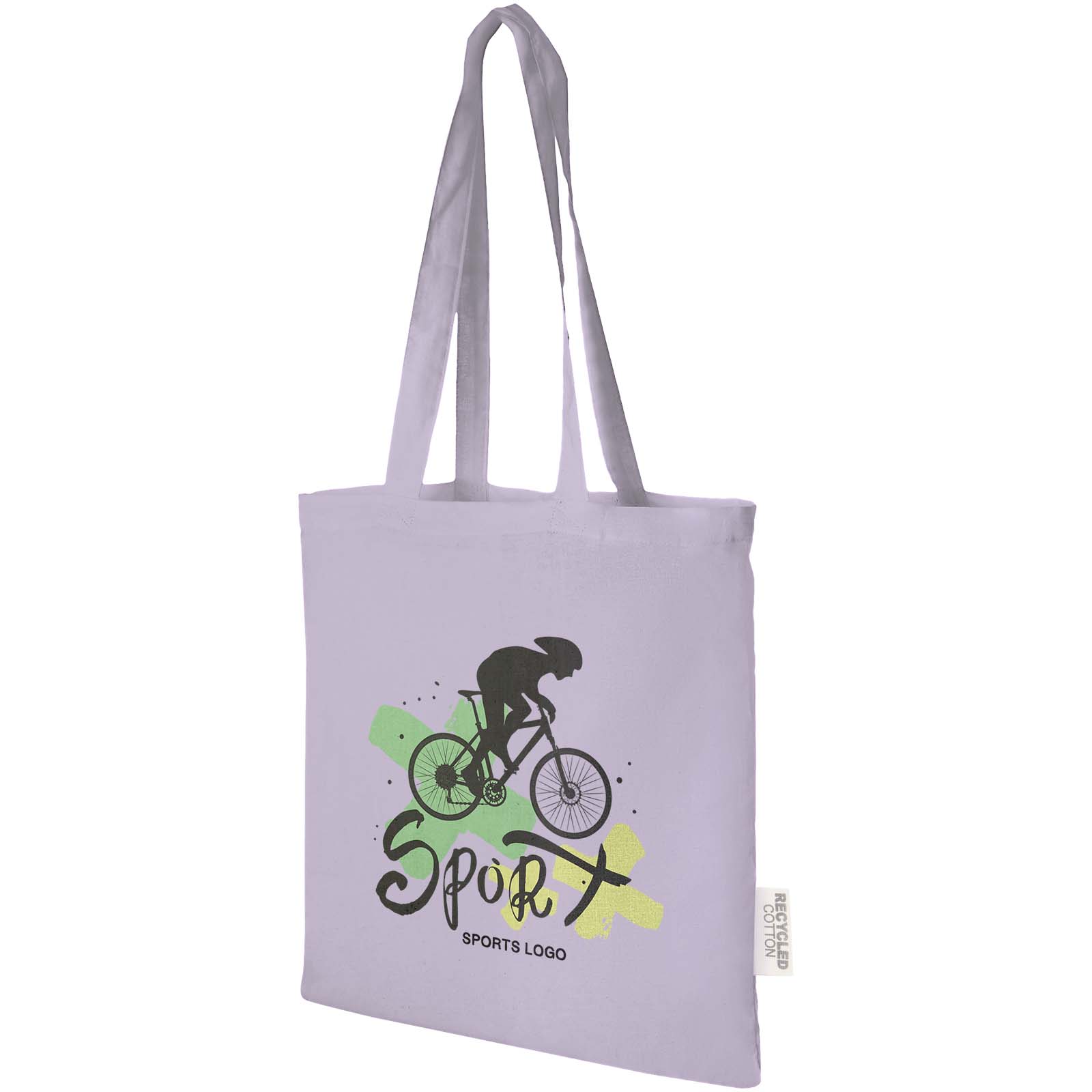 Tote bag in cotone riciclato GRS da 140 g/m2 Madras - 7L