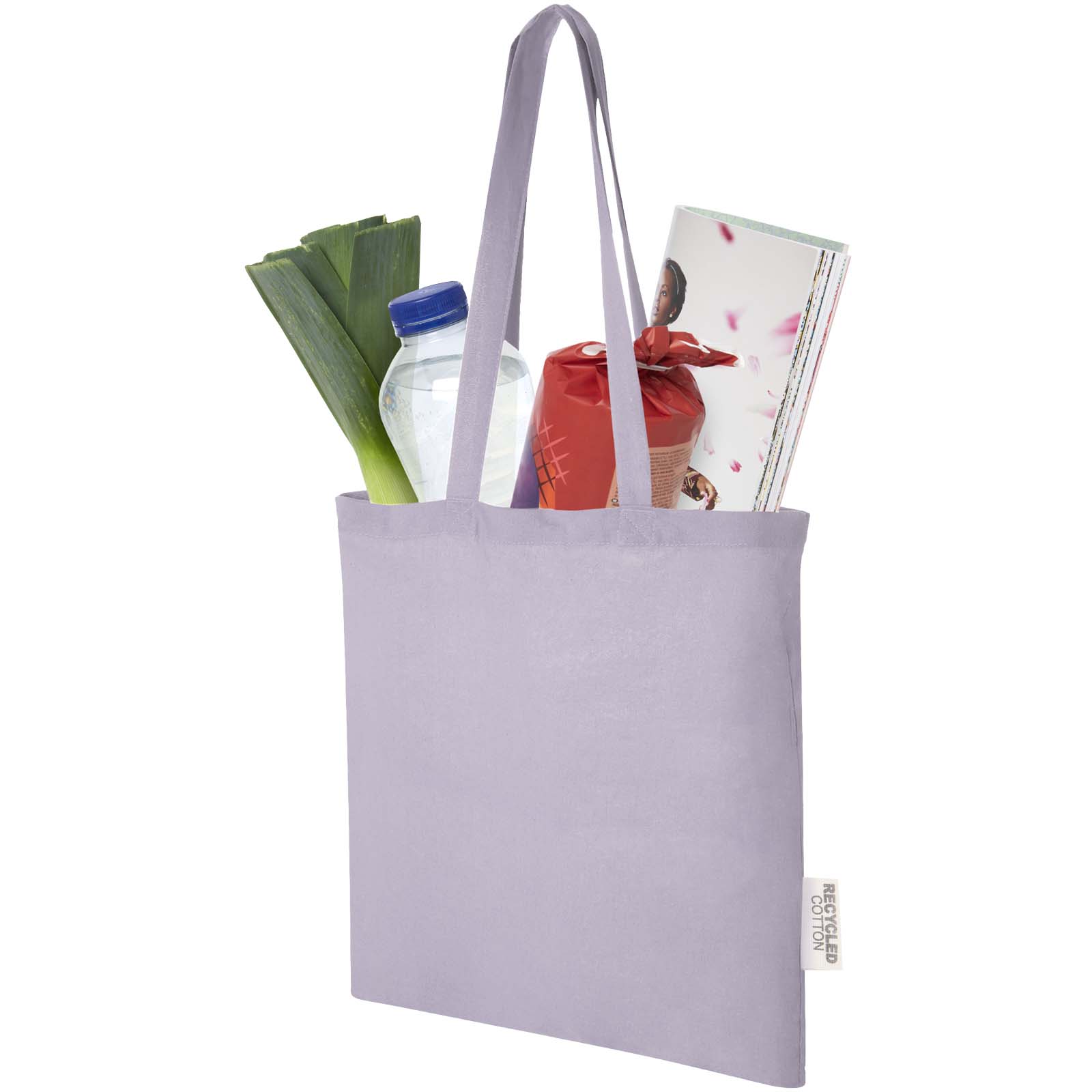 Tote bag in cotone riciclato GRS da 140 g/m2 Madras - 7L