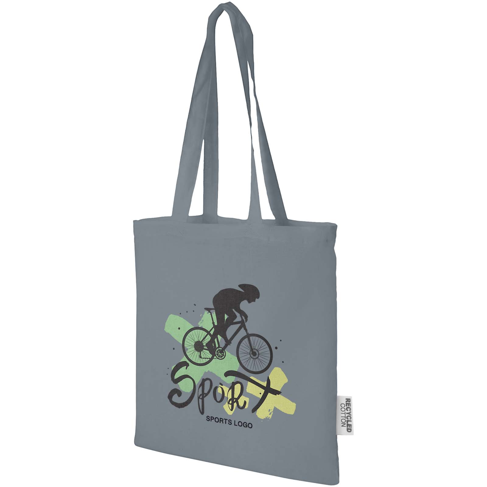 Tote bag in cotone riciclato GRS da 140 g/m2 Madras - 7L