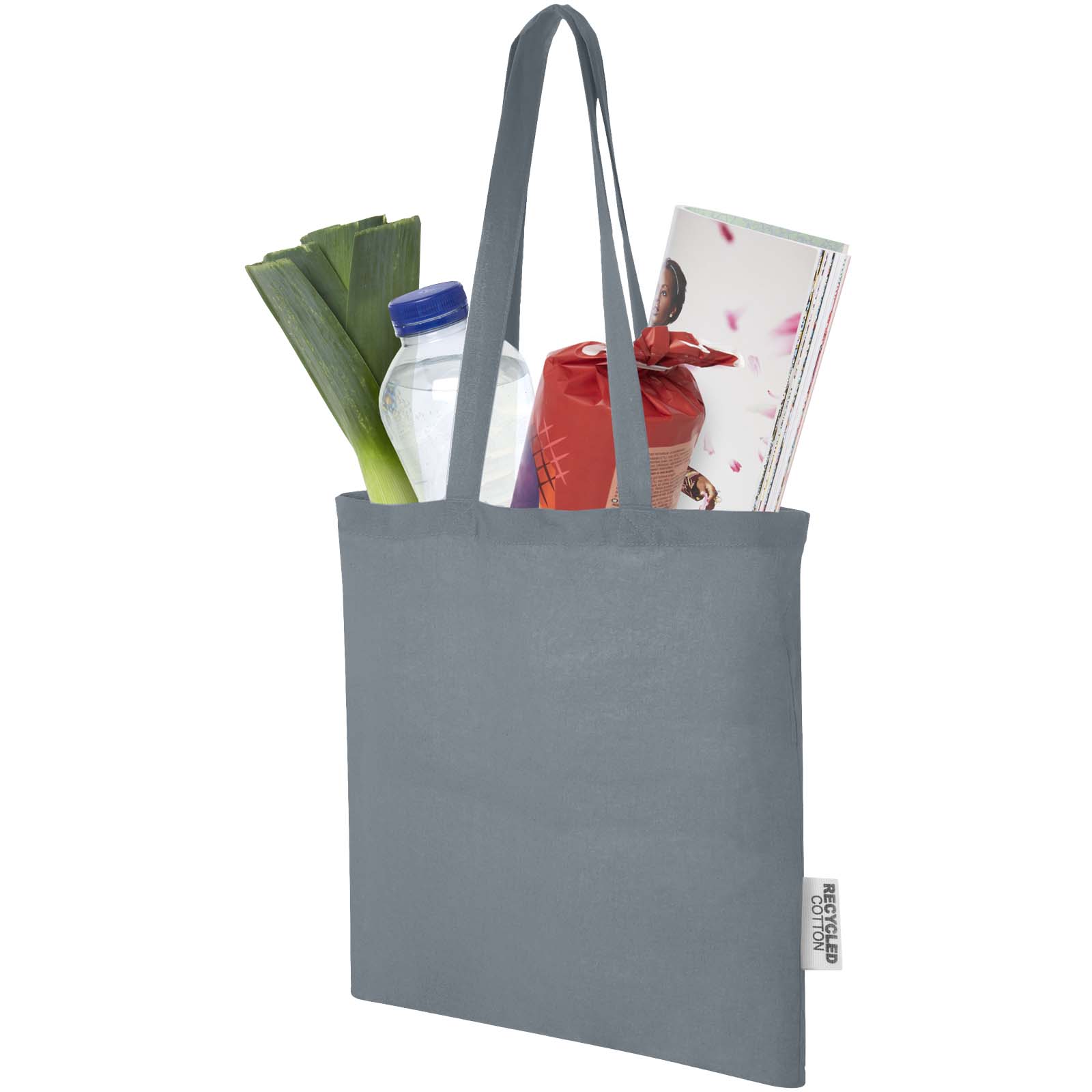 Tote bag in cotone riciclato GRS da 140 g/m2 Madras - 7L