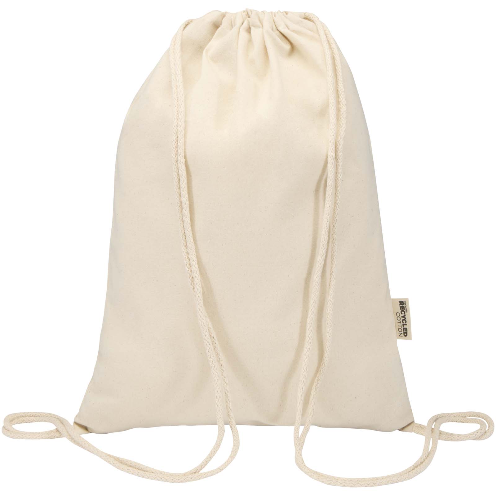 Borsa con cordoncino  in materiale riciclato GRS da 140 g/m² Oregon Blend - 5L