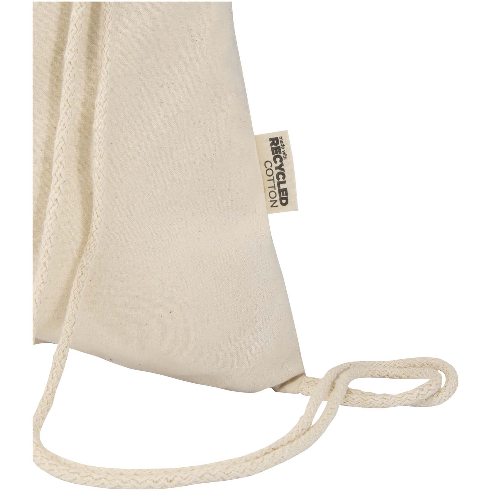 Borsa con cordoncino  in materiale riciclato GRS da 140 g/m² Oregon Blend - 5L