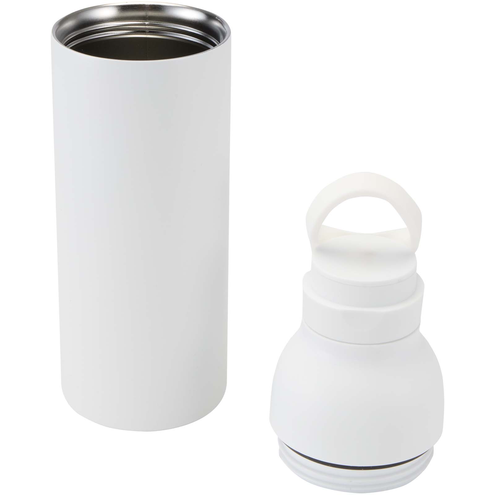 Borraccia in acciaio inossidabile riciclato certificato RCS a doppia parete da 650 ml con set di coperchi da 3 pezzi Illuminate