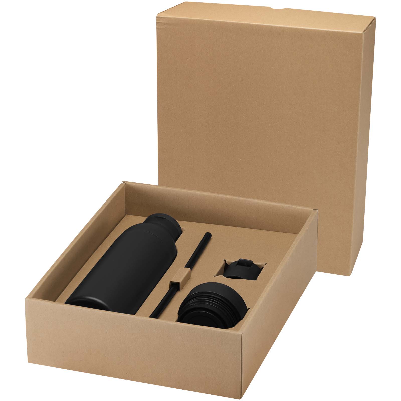 Borraccia in acciaio inossidabile riciclato certificato RCS a doppia parete da 650 ml con set di coperchi da 3 pezzi Illuminate