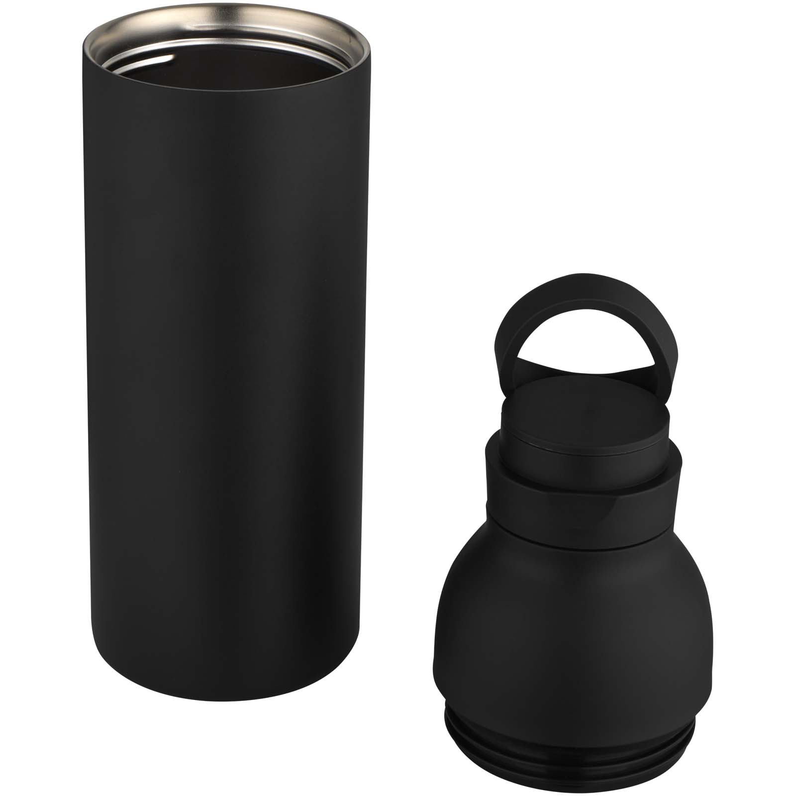 Borraccia in acciaio inossidabile riciclato certificato RCS a doppia parete da 650 ml con set di coperchi da 3 pezzi Illuminate