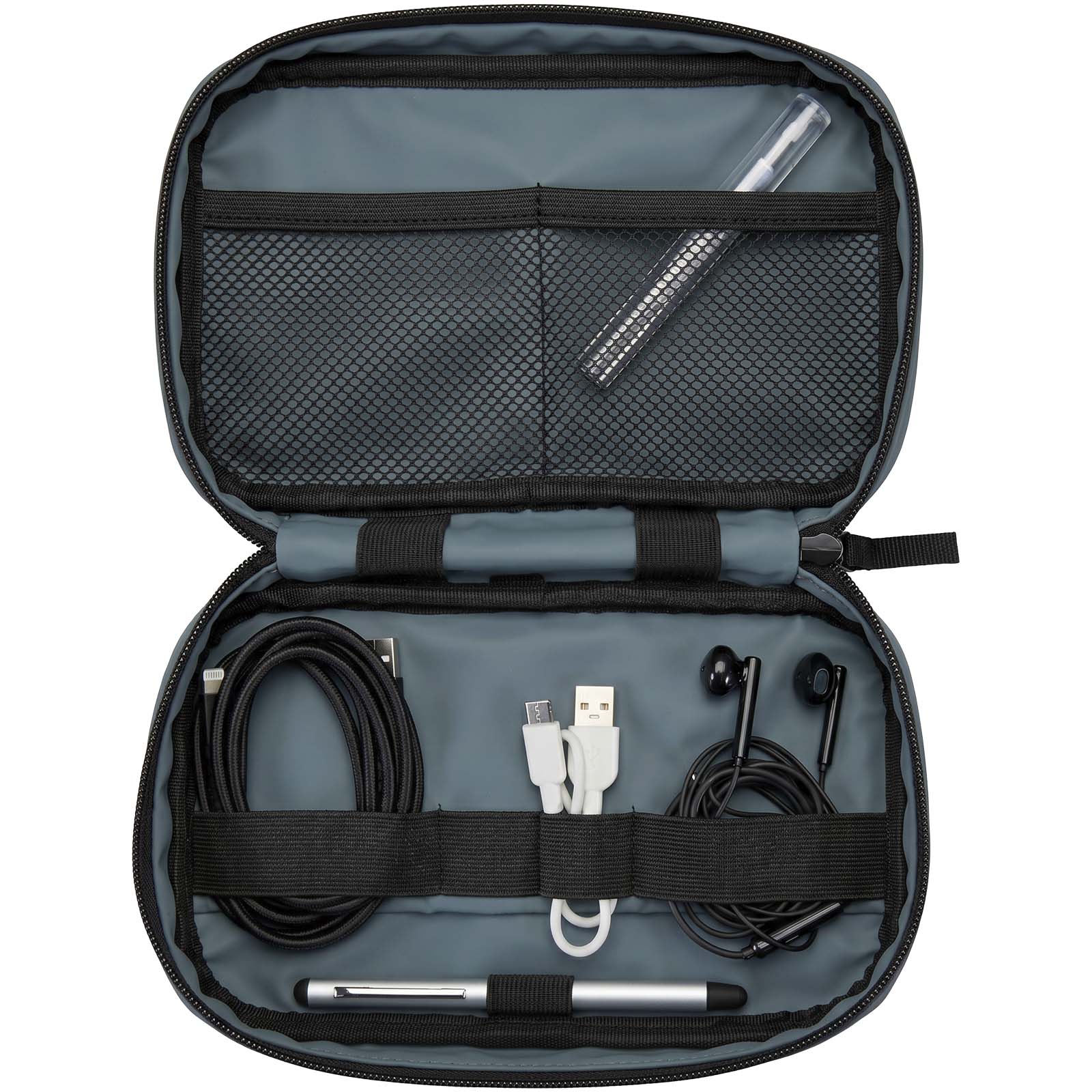 Custodia per accessori tecnologici in materiale riciclato certificato GRS Resi Plus - 1L