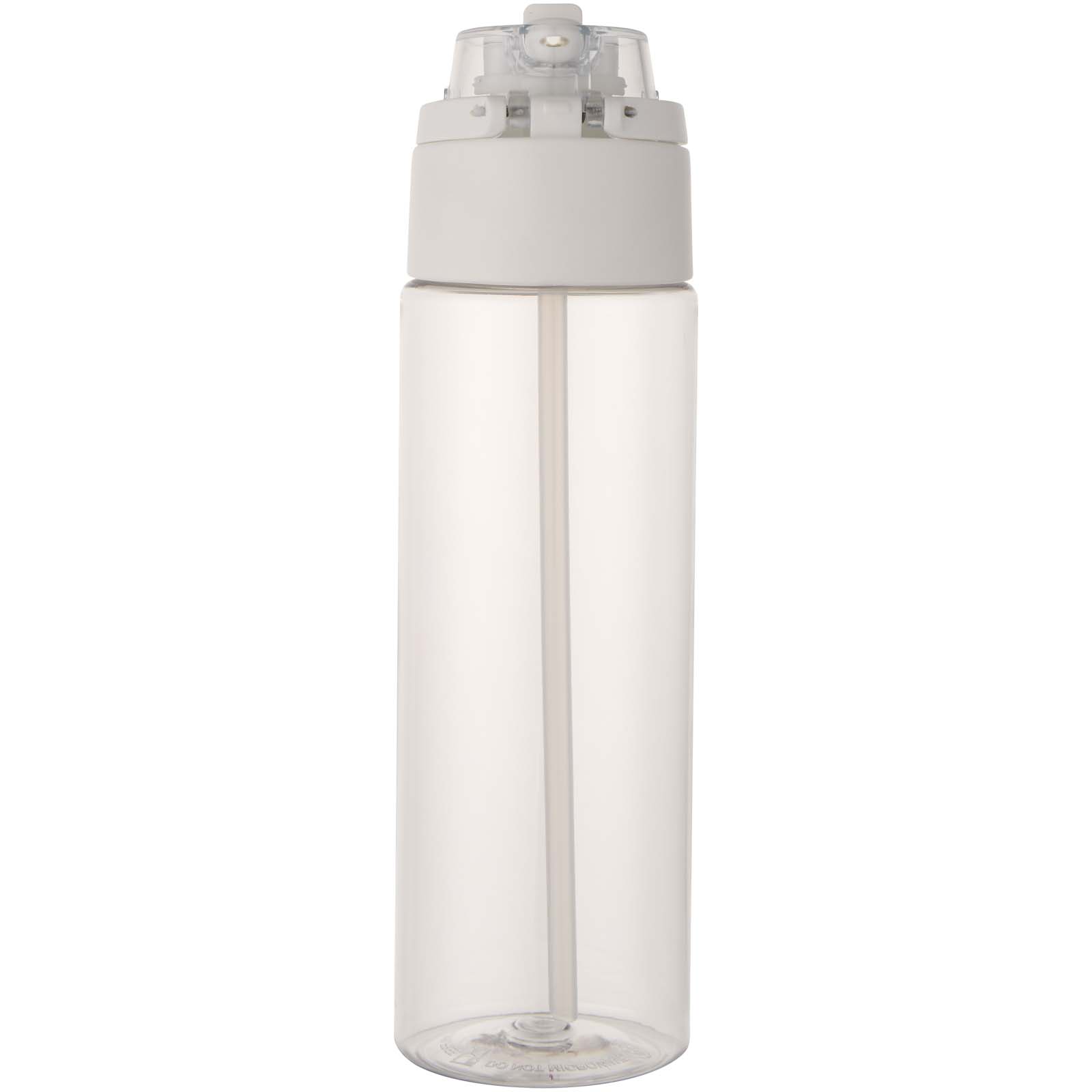 Borraccia in plastica riciclata RCS con tappo a doppia funzione e cannuccia a scatto da 700 ml Theron