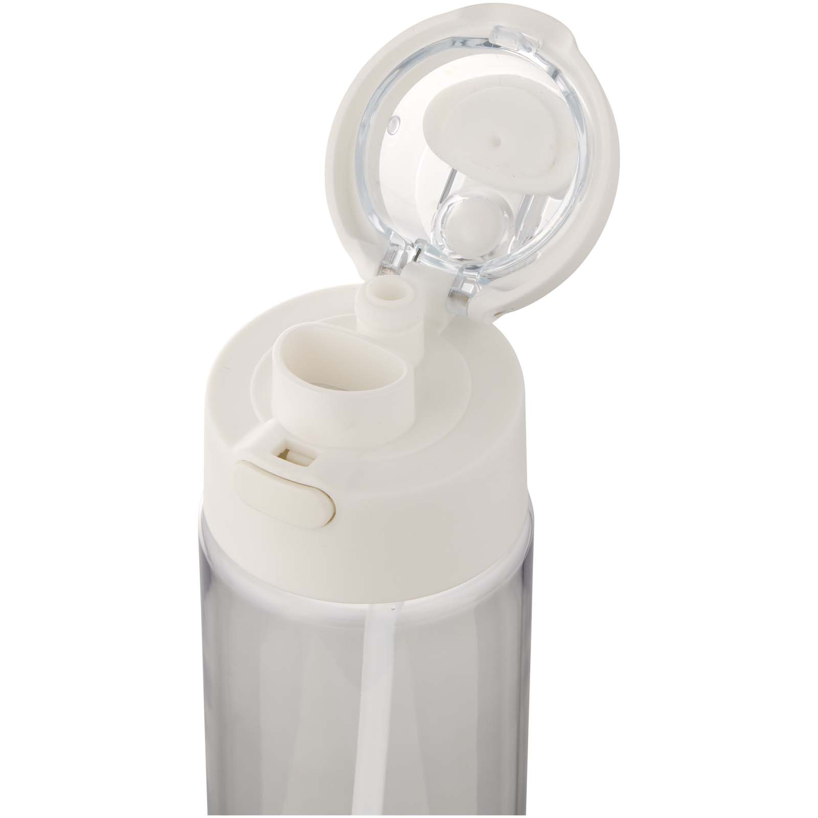 Borraccia in plastica riciclata RCS con tappo a doppia funzione e cannuccia a scatto da 700 ml Theron