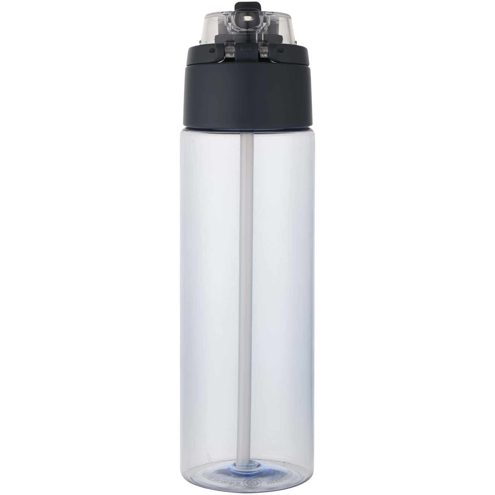 Borraccia in plastica riciclata RCS con tappo a doppia funzione e cannuccia a scatto da 700 ml Theron