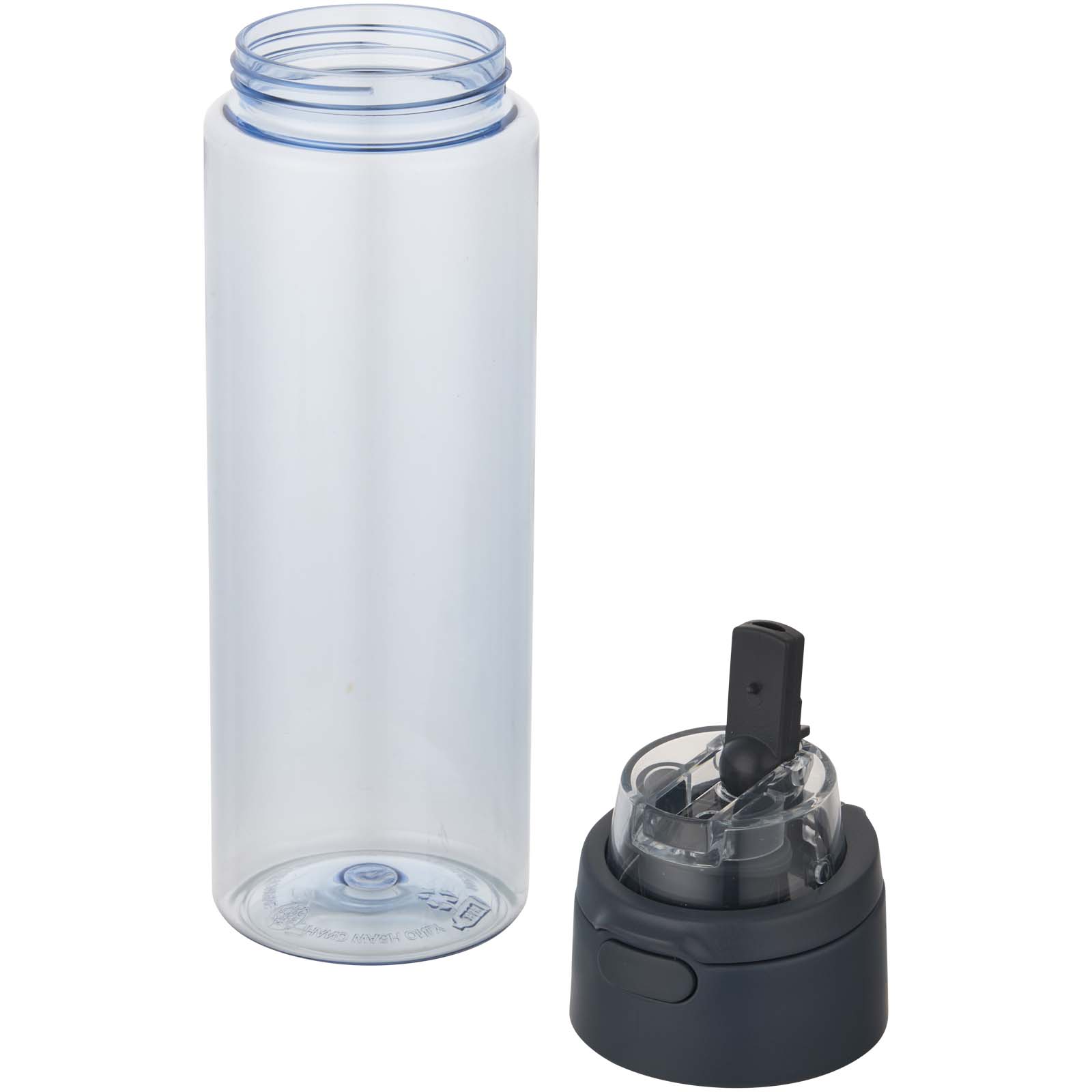 Borraccia in plastica riciclata RCS con tappo a doppia funzione e cannuccia a scatto da 700 ml Theron