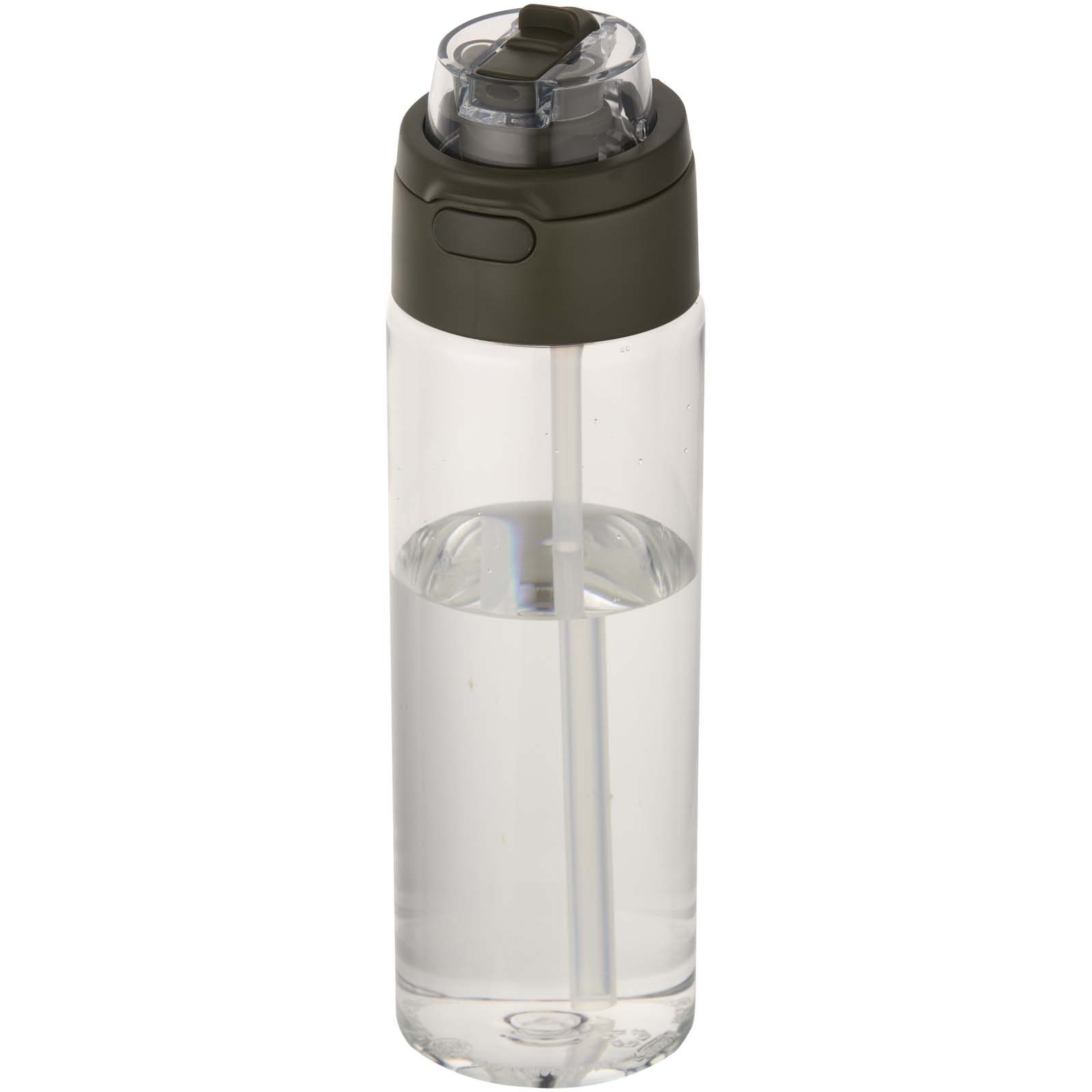 Borraccia in plastica riciclata RCS con tappo a doppia funzione e cannuccia a scatto da 700 ml Theron