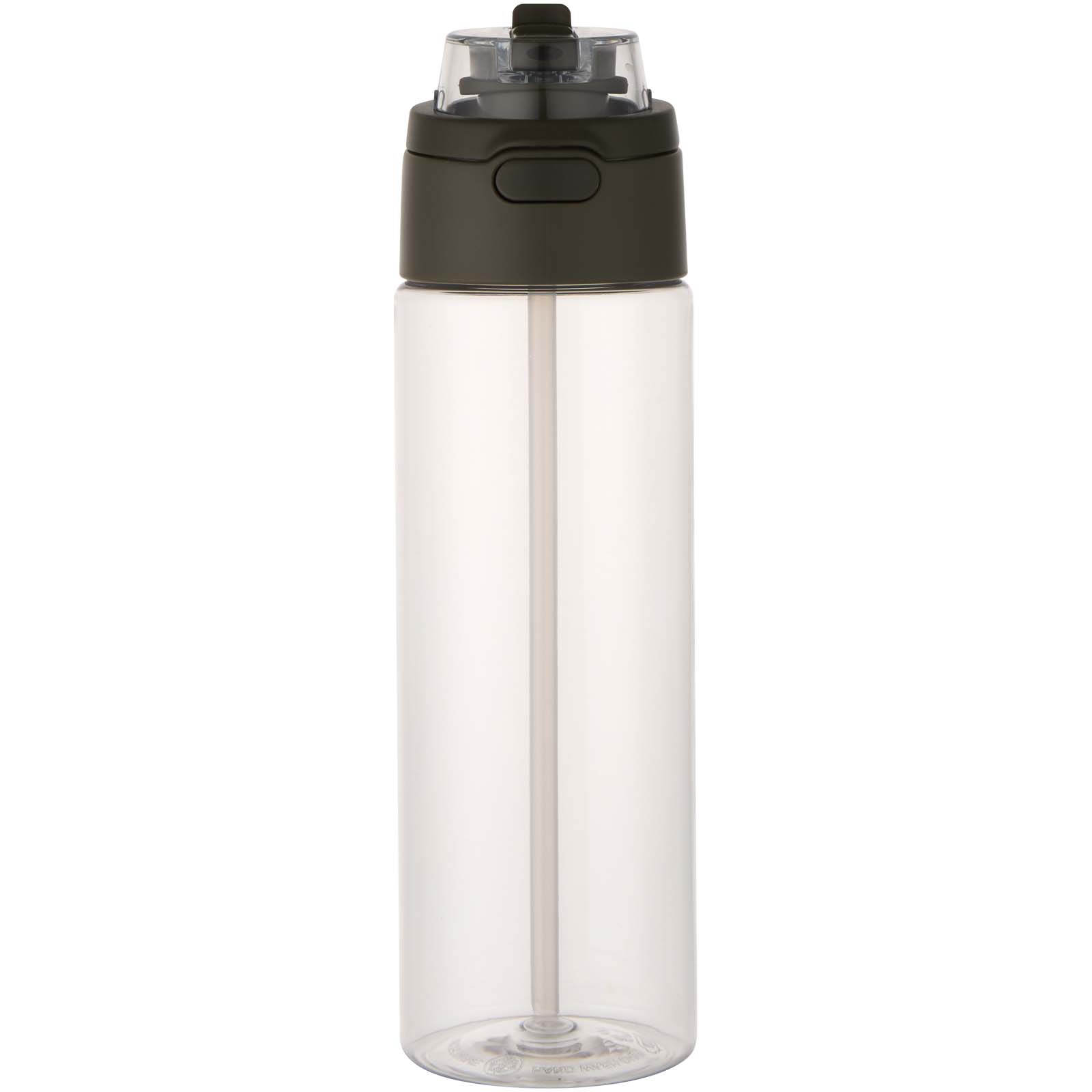 Borraccia in plastica riciclata RCS con tappo a doppia funzione e cannuccia a scatto da 700 ml Theron