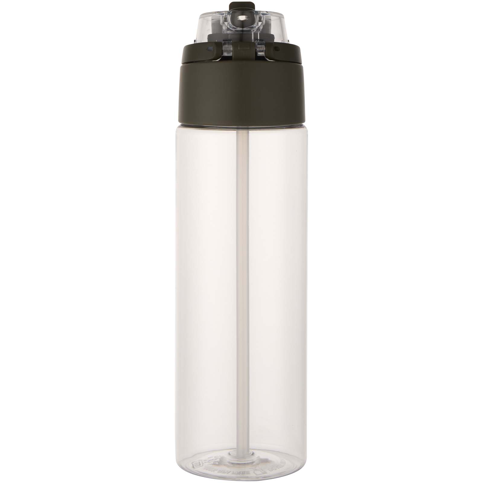 Borraccia in plastica riciclata RCS con tappo a doppia funzione e cannuccia a scatto da 700 ml Theron