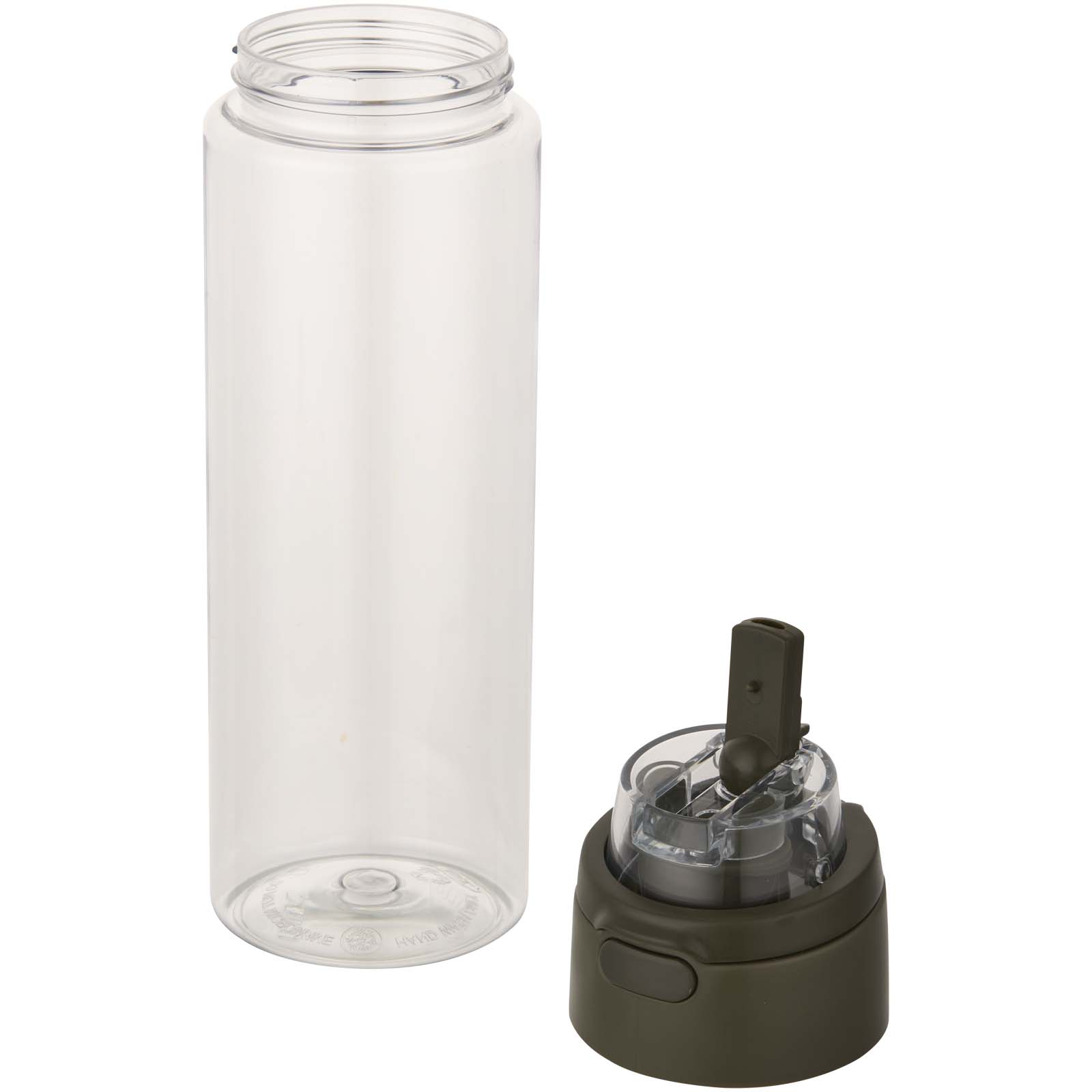 Borraccia in plastica riciclata RCS con tappo a doppia funzione e cannuccia a scatto da 700 ml Theron