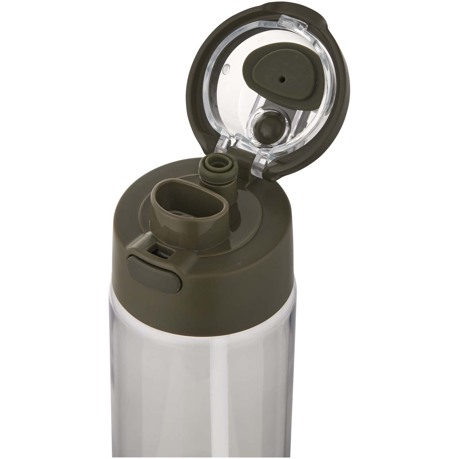 Borraccia in plastica riciclata RCS con tappo a doppia funzione e cannuccia a scatto da 700 ml Theron