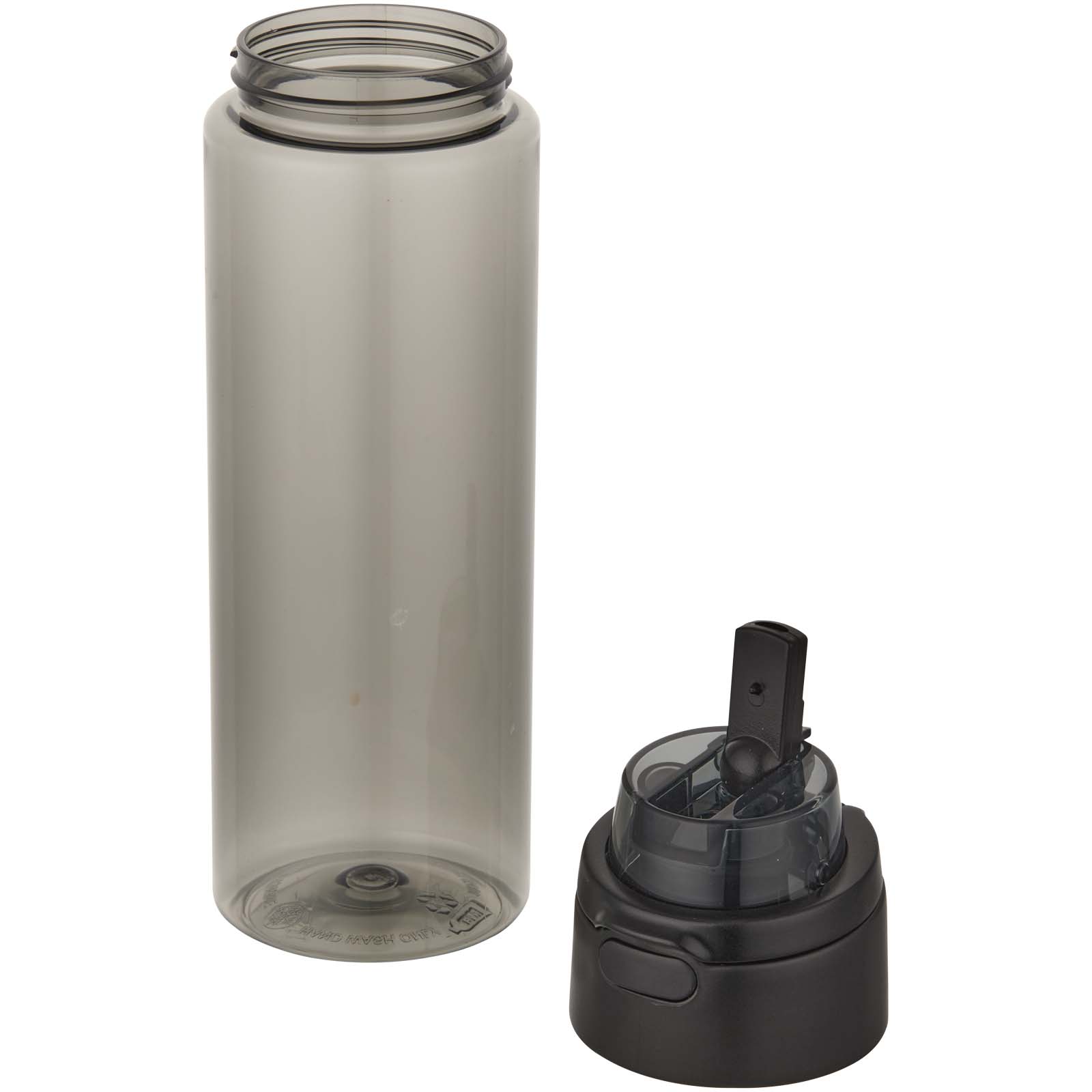 Borraccia in plastica riciclata RCS con tappo a doppia funzione e cannuccia a scatto da 700 ml Theron