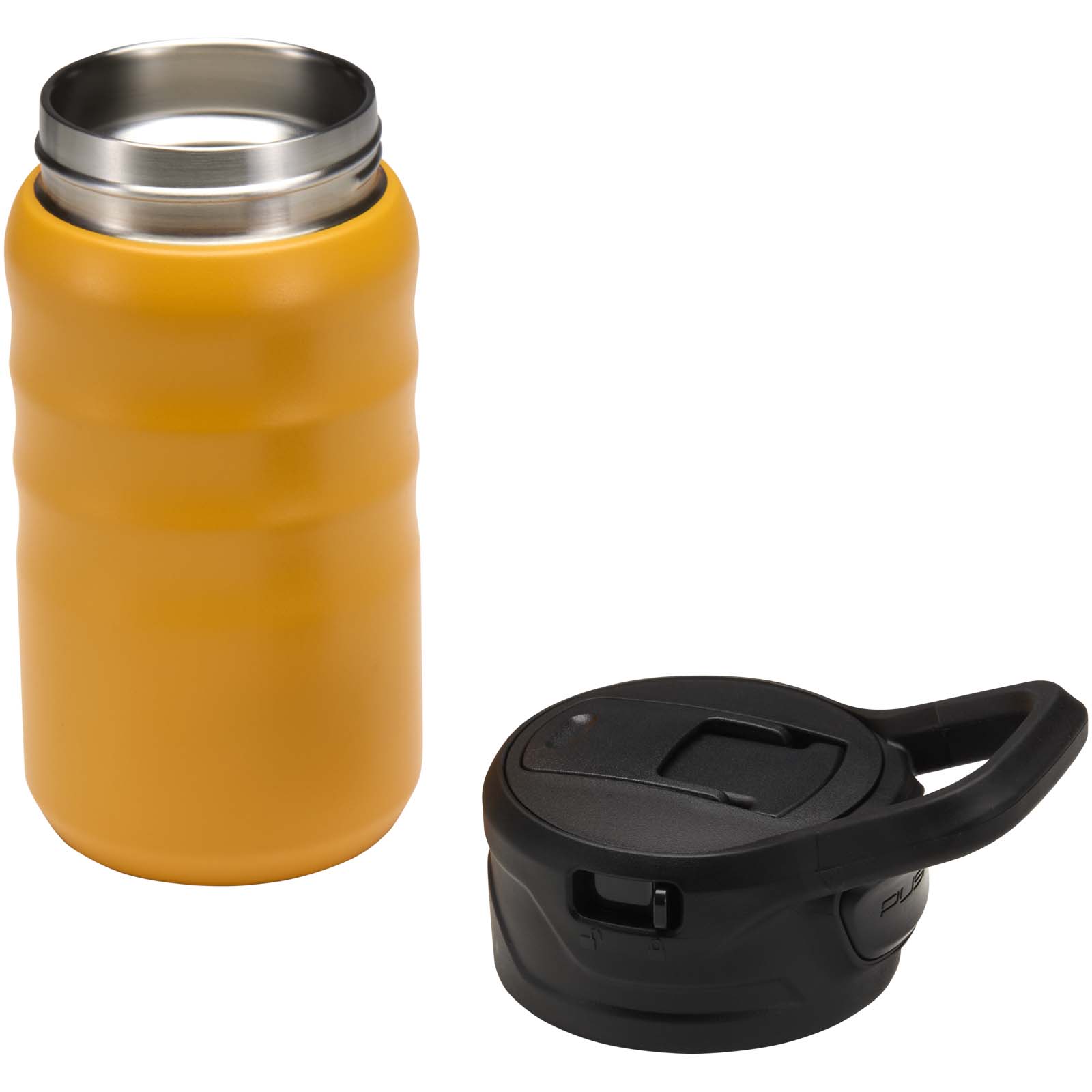 Borraccia sportiva in acciaio inossidabile a doppia parete riciclato RCS con cannuccia ribaltabile d 350 ml Knox