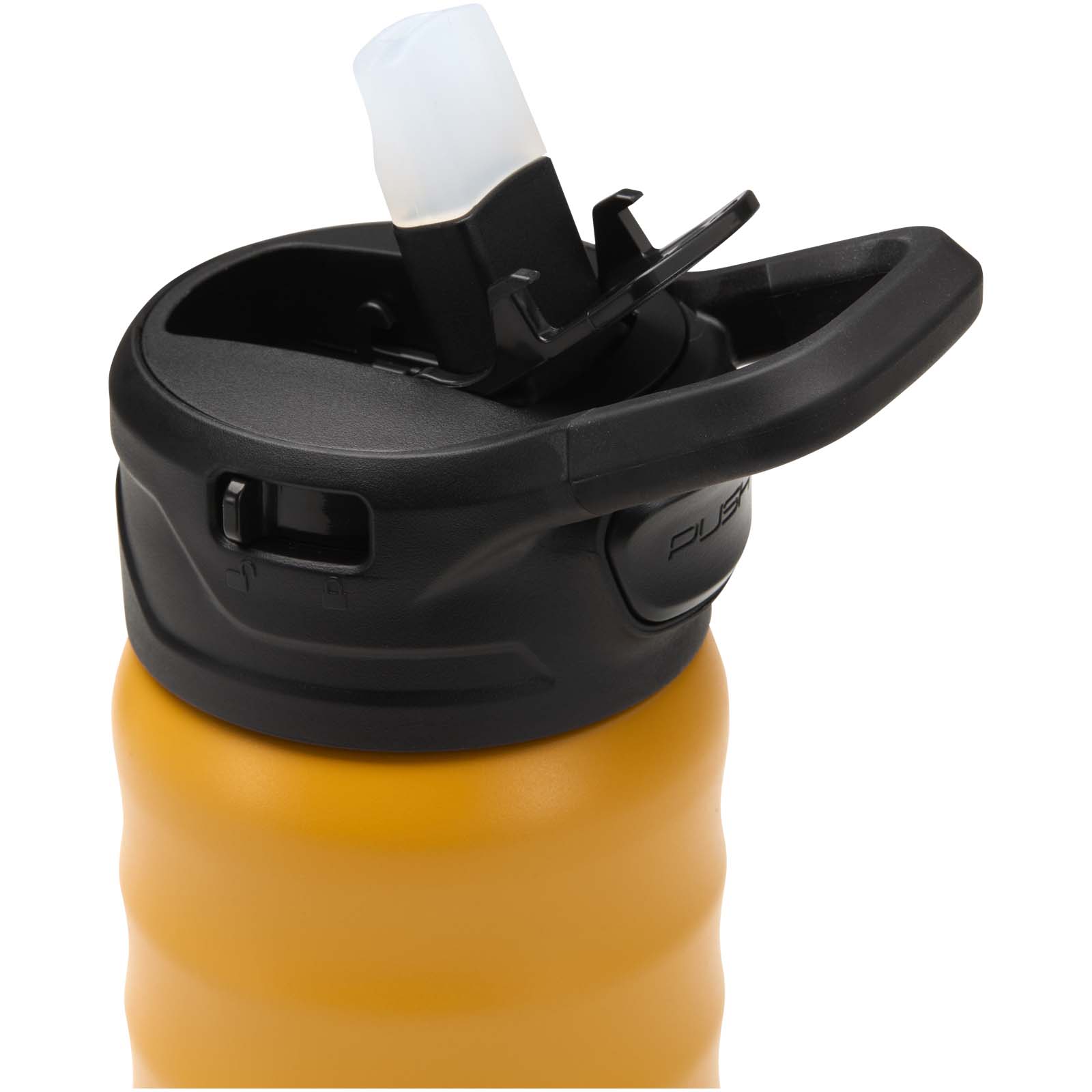 Borraccia sportiva in acciaio inossidabile a doppia parete riciclato RCS con cannuccia ribaltabile d 350 ml Knox