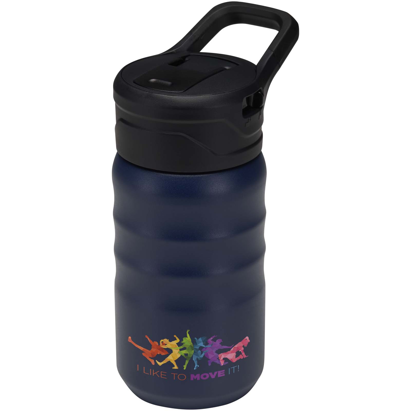 Borraccia sportiva in acciaio inossidabile a doppia parete riciclato RCS con cannuccia ribaltabile d 350 ml Knox
