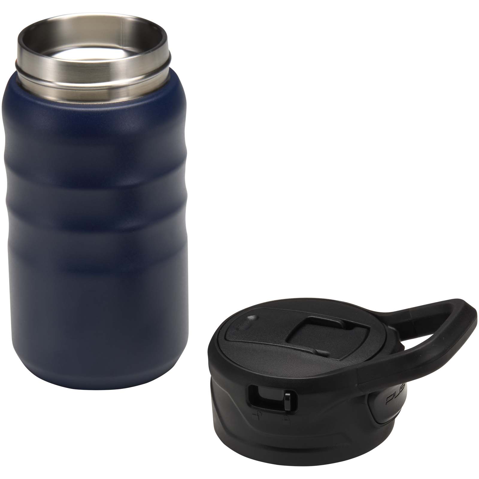 Borraccia sportiva in acciaio inossidabile a doppia parete riciclato RCS con cannuccia ribaltabile d 350 ml Knox