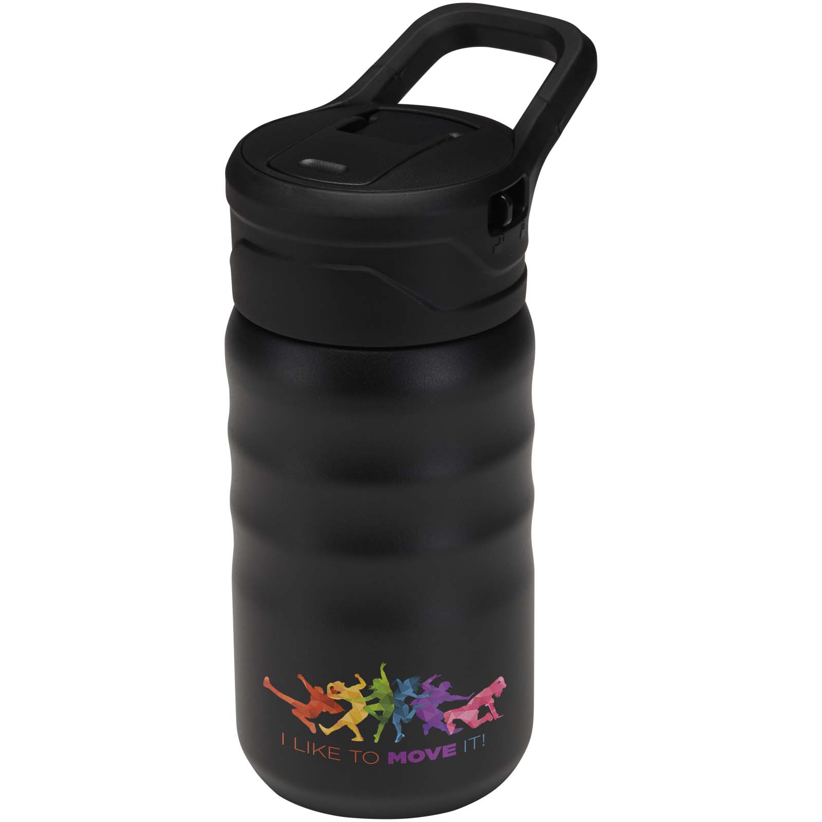 Borraccia sportiva in acciaio inossidabile a doppia parete riciclato RCS con cannuccia ribaltabile d 350 ml Knox