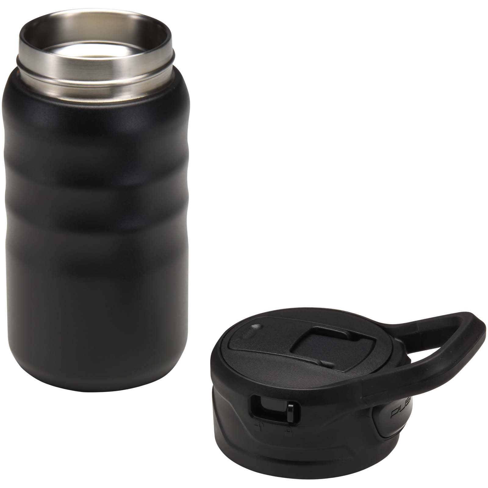 Borraccia sportiva in acciaio inossidabile a doppia parete riciclato RCS con cannuccia ribaltabile d 350 ml Knox