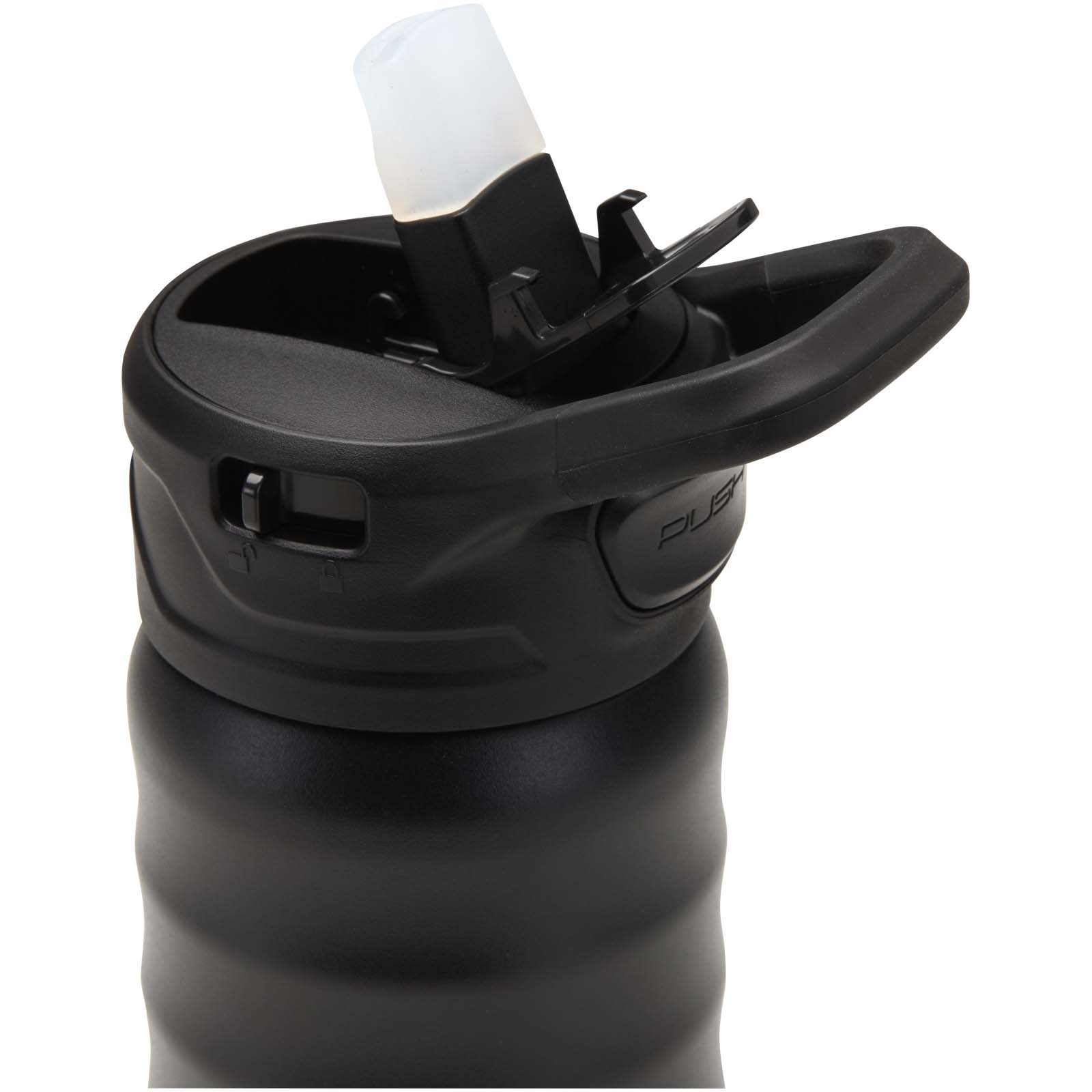 Borraccia sportiva in acciaio inossidabile a doppia parete riciclato RCS con cannuccia ribaltabile d 350 ml Knox