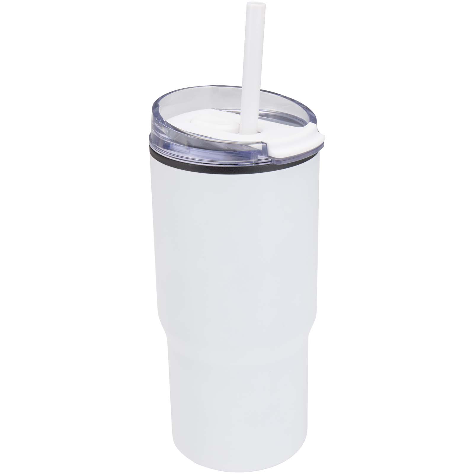 Bicchiere termico in materiale riciclato RCS a doppia parete con cannuccia da 540 ml Westin