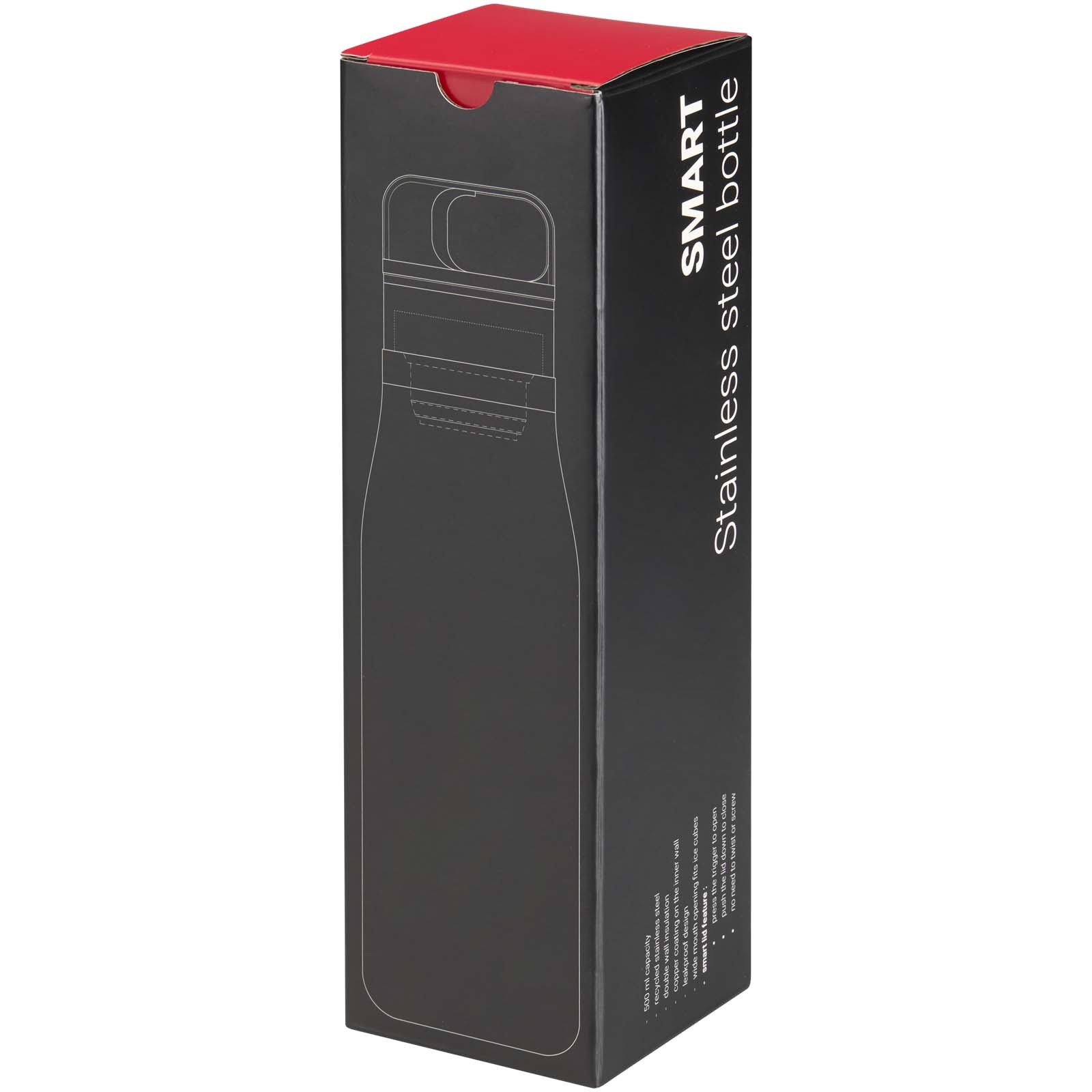 Bicchiere termico in acciaio inossidabile riciclato RCS a doppia parete da 500 ml SMART