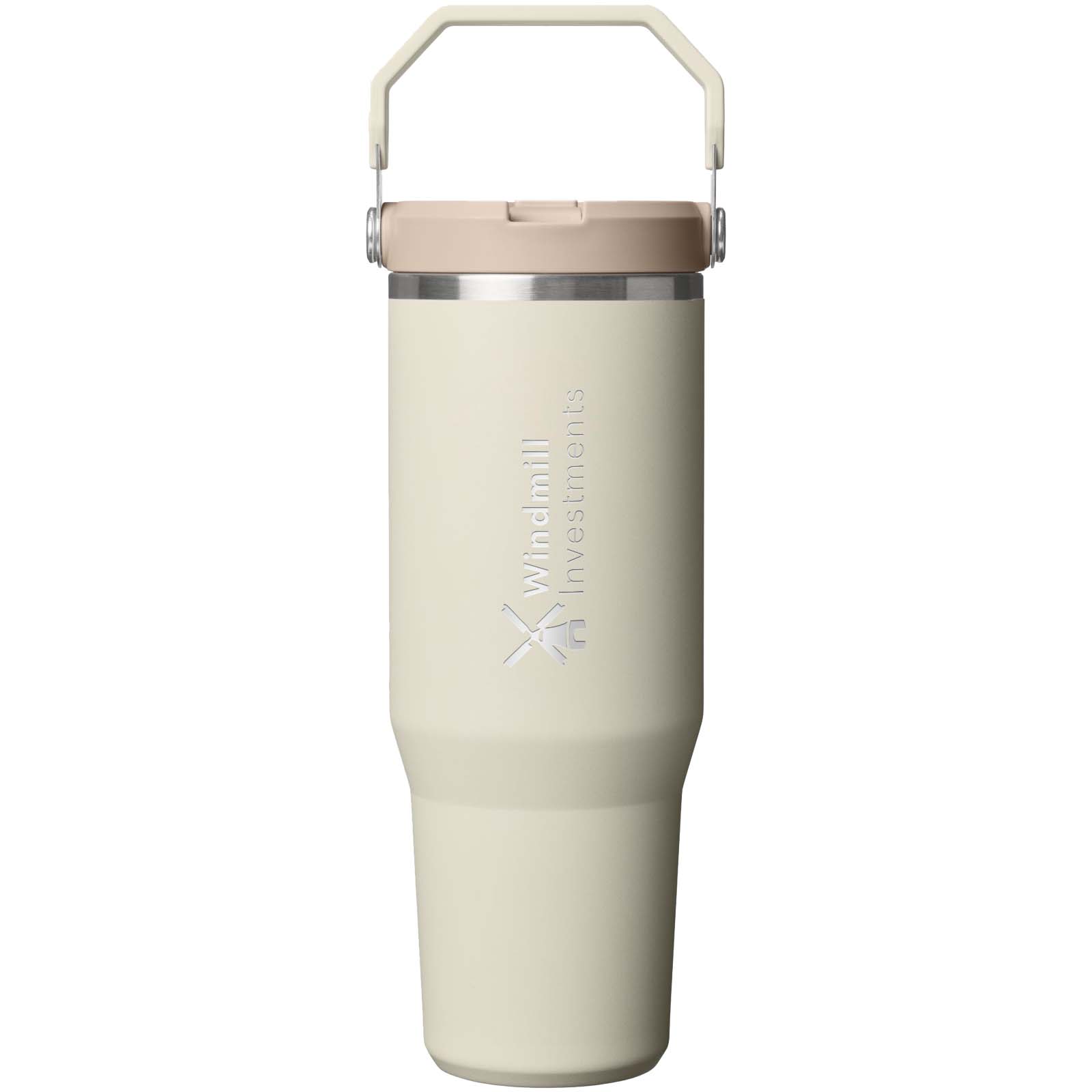 Bicchiere isolato Stanley IceFlow™ 2.0 da 890 ml in acciaio inox con cannuccia ribaltabile