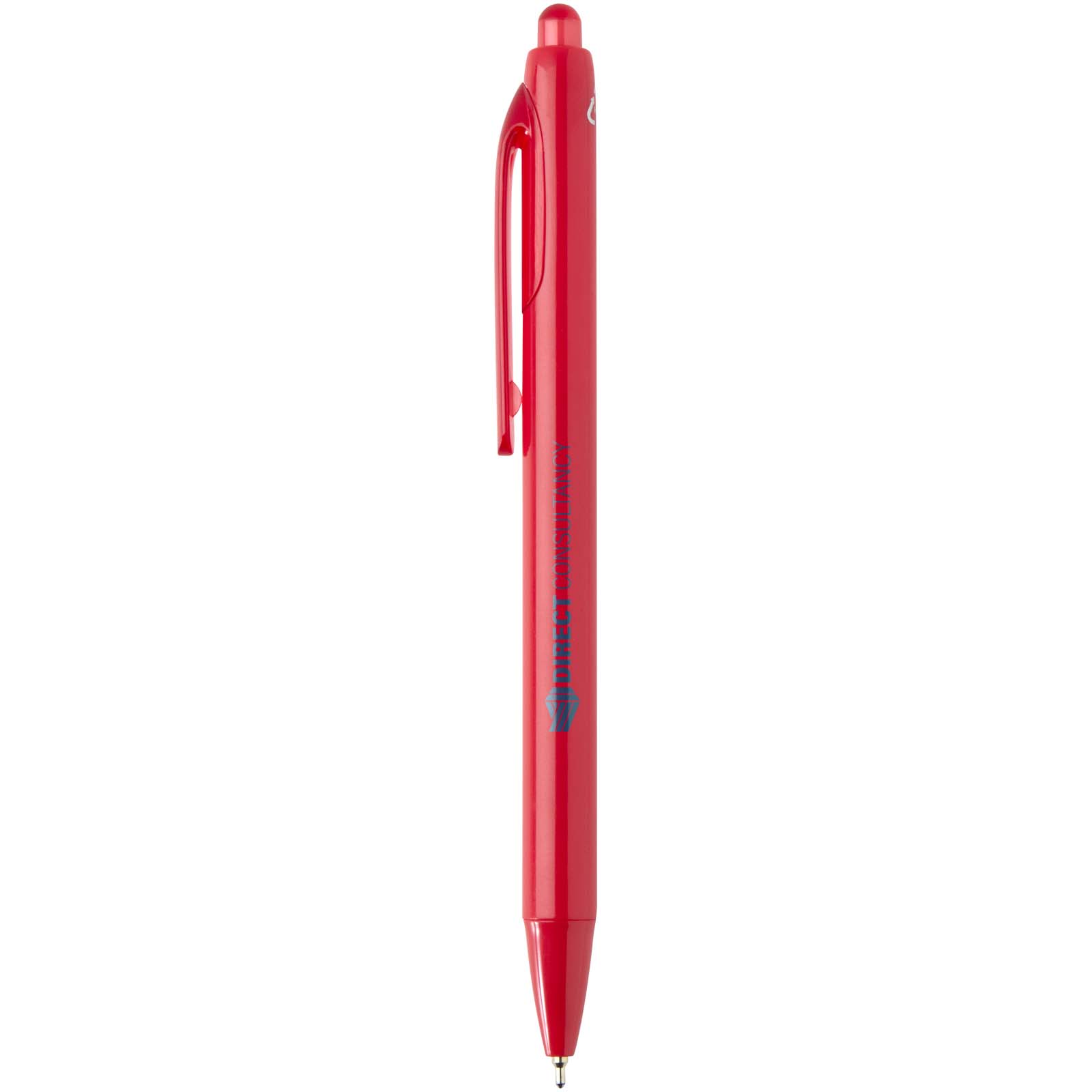Penna a sfera a doppia iniezione in materiale riciclato certificato RCS (inchiostro blu) Glen