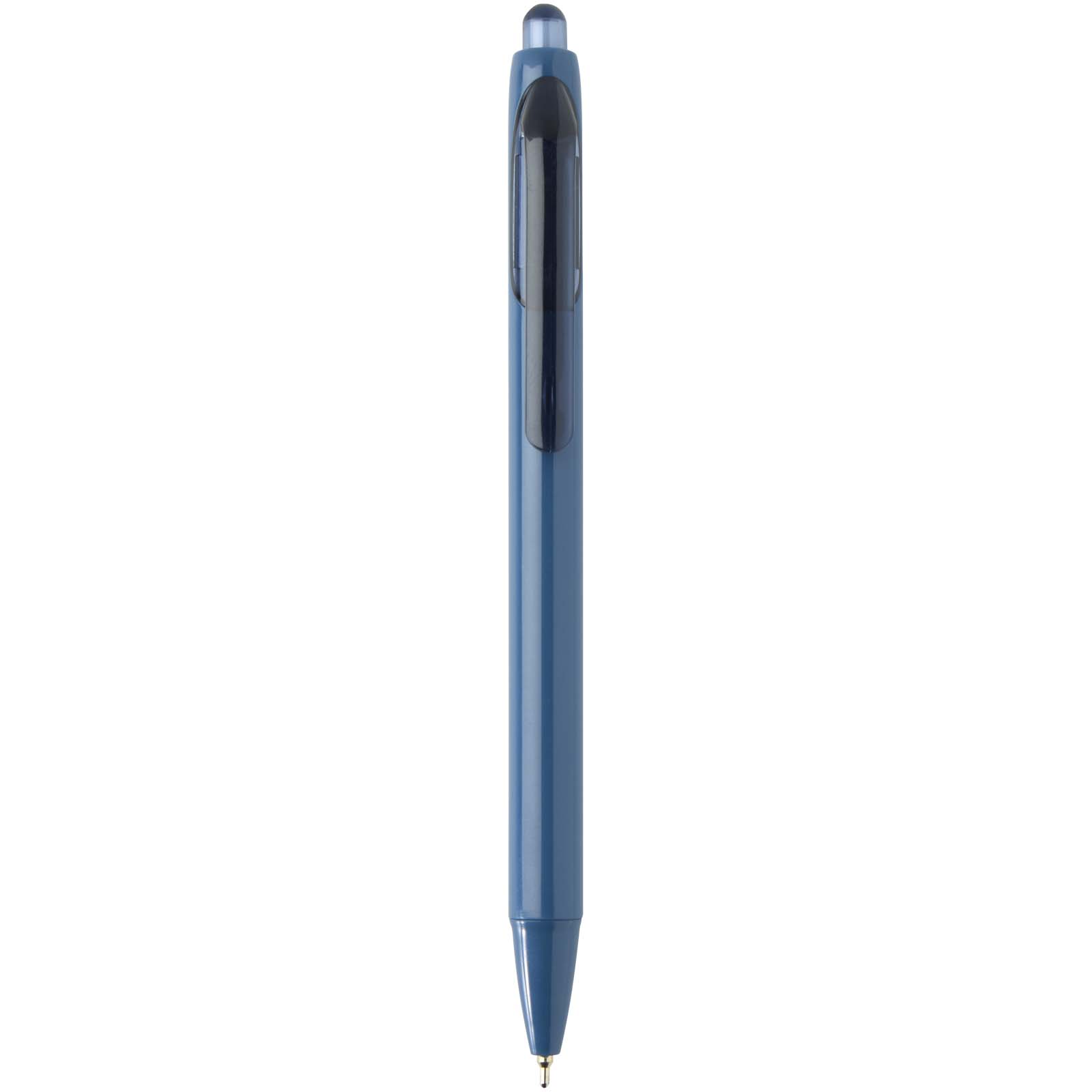 Penna a sfera a doppia iniezione in materiale riciclato certificato RCS (inchiostro blu) Glen