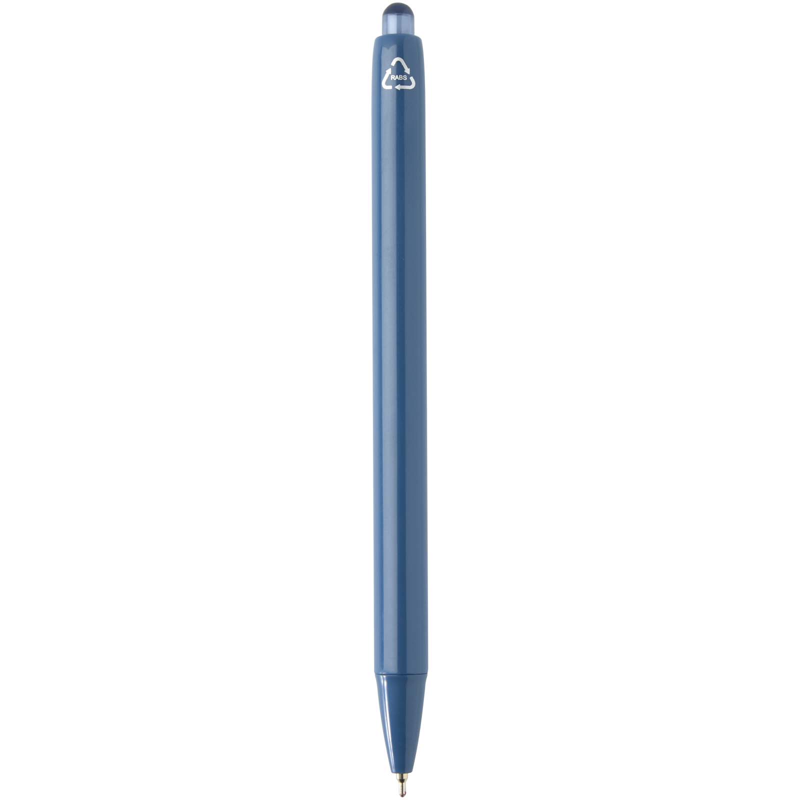 Penna a sfera a doppia iniezione in materiale riciclato certificato RCS (inchiostro blu) Glen