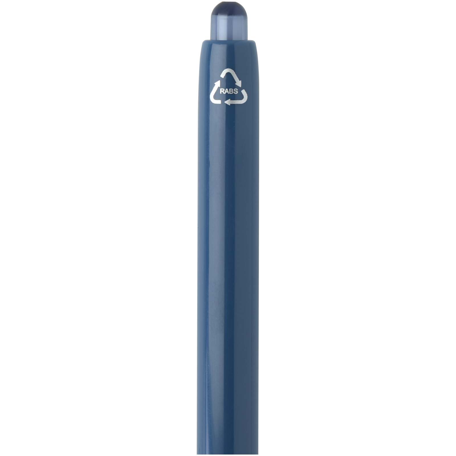 Penna a sfera a doppia iniezione in materiale riciclato certificato RCS (inchiostro blu) Glen