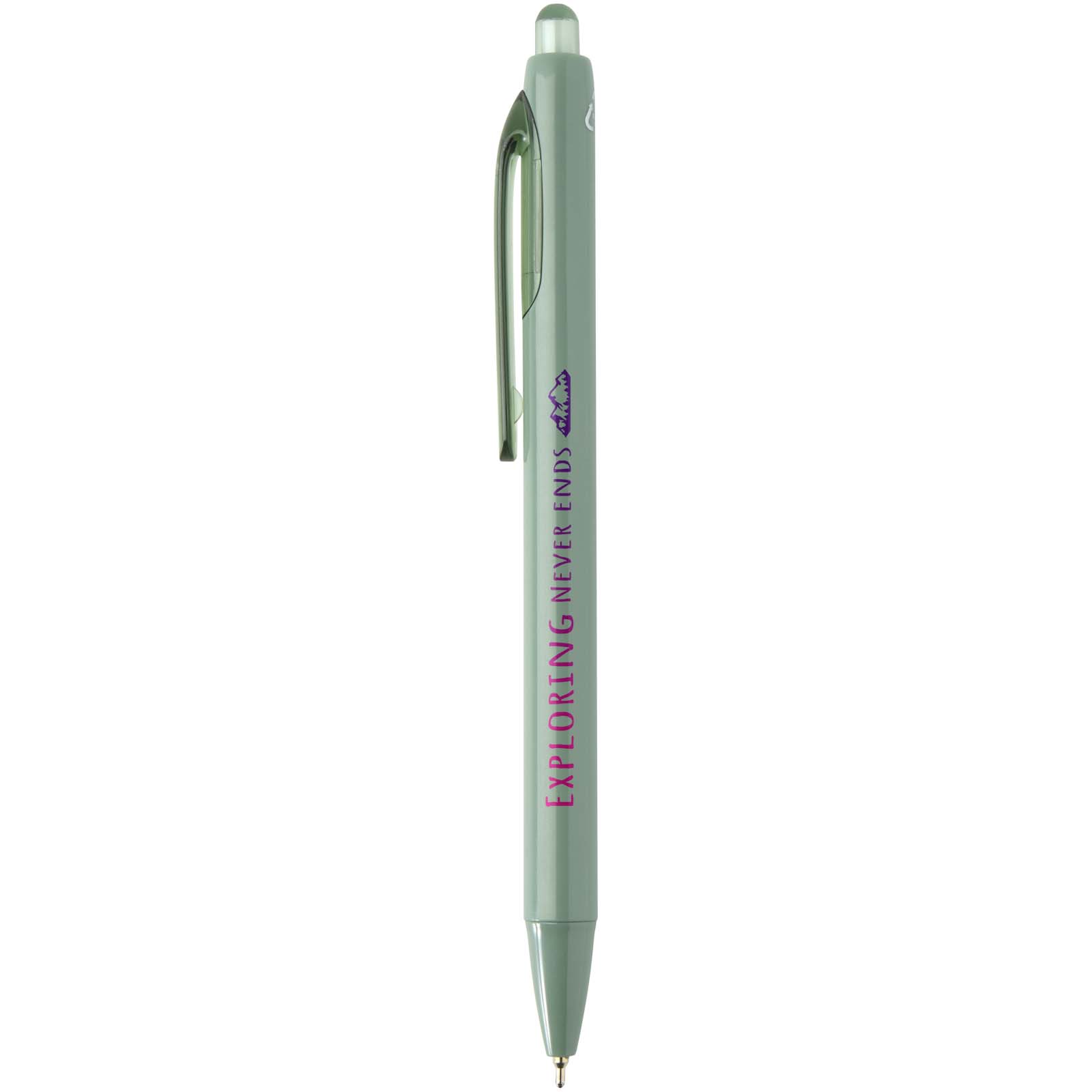 Penna a sfera a doppia iniezione in materiale riciclato certificato RCS (inchiostro blu) Glen