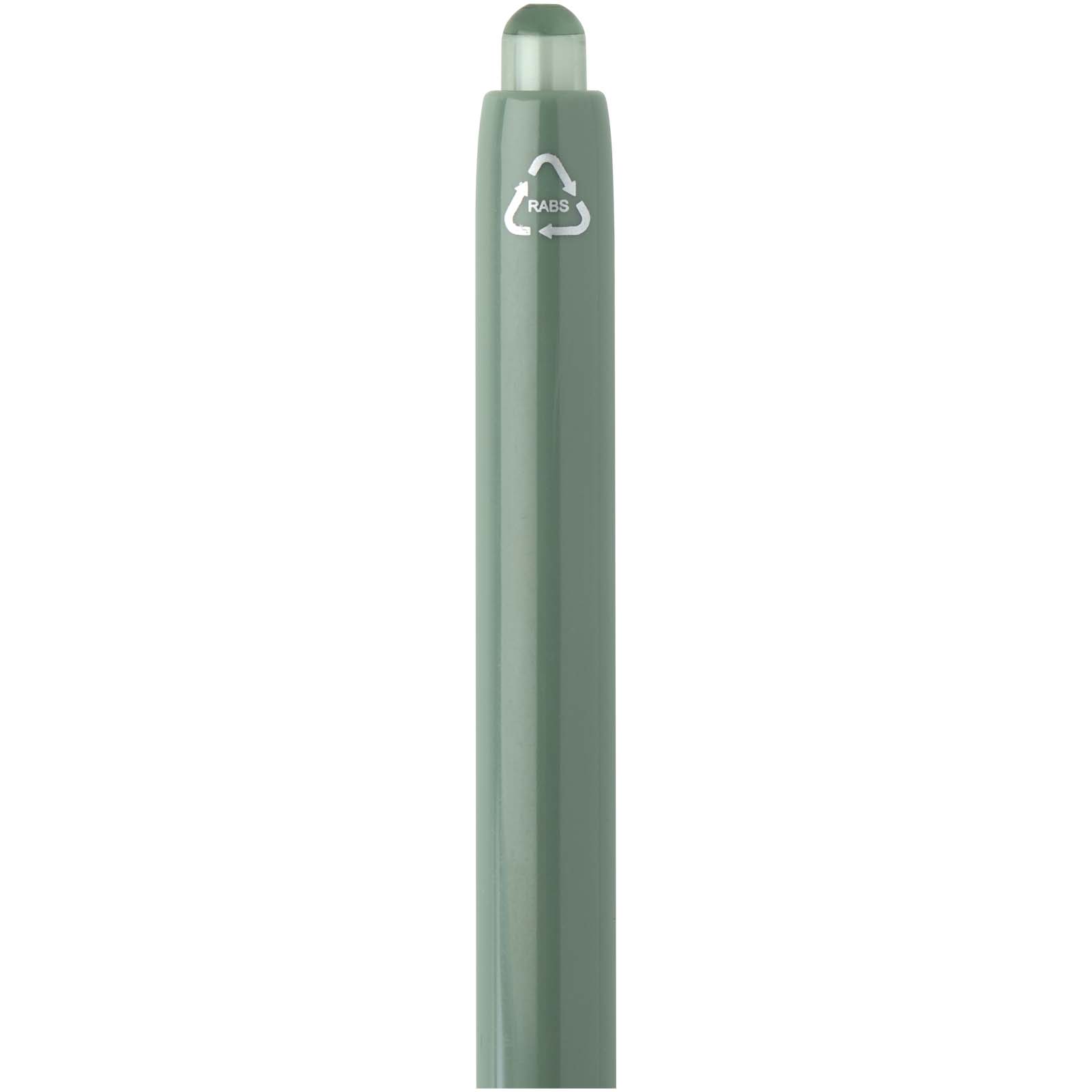 Penna a sfera a doppia iniezione in materiale riciclato certificato RCS (inchiostro blu) Glen