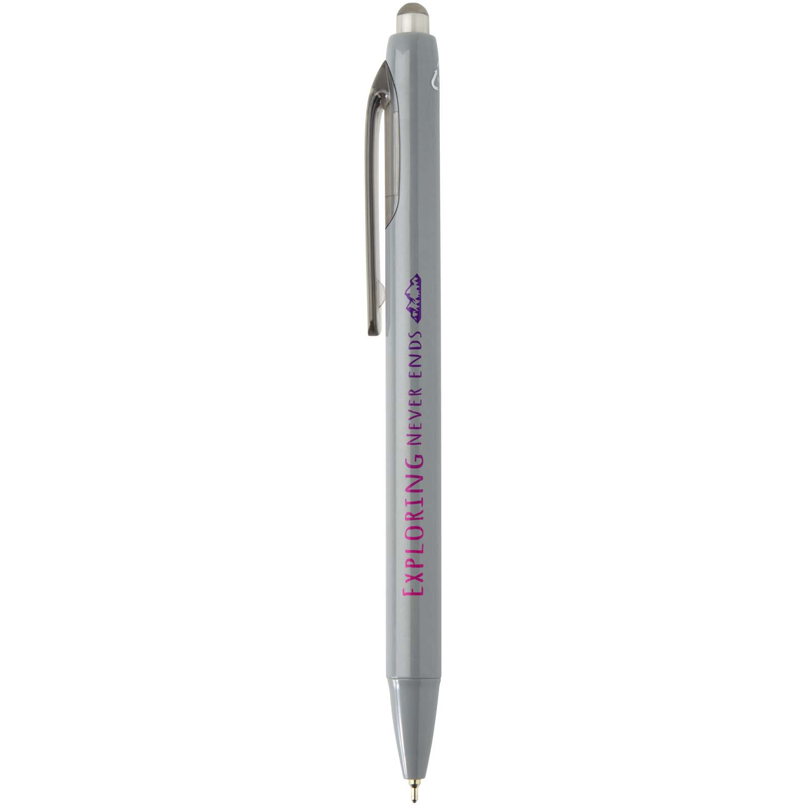 Penna a sfera a doppia iniezione in materiale riciclato certificato RCS (inchiostro blu) Glen