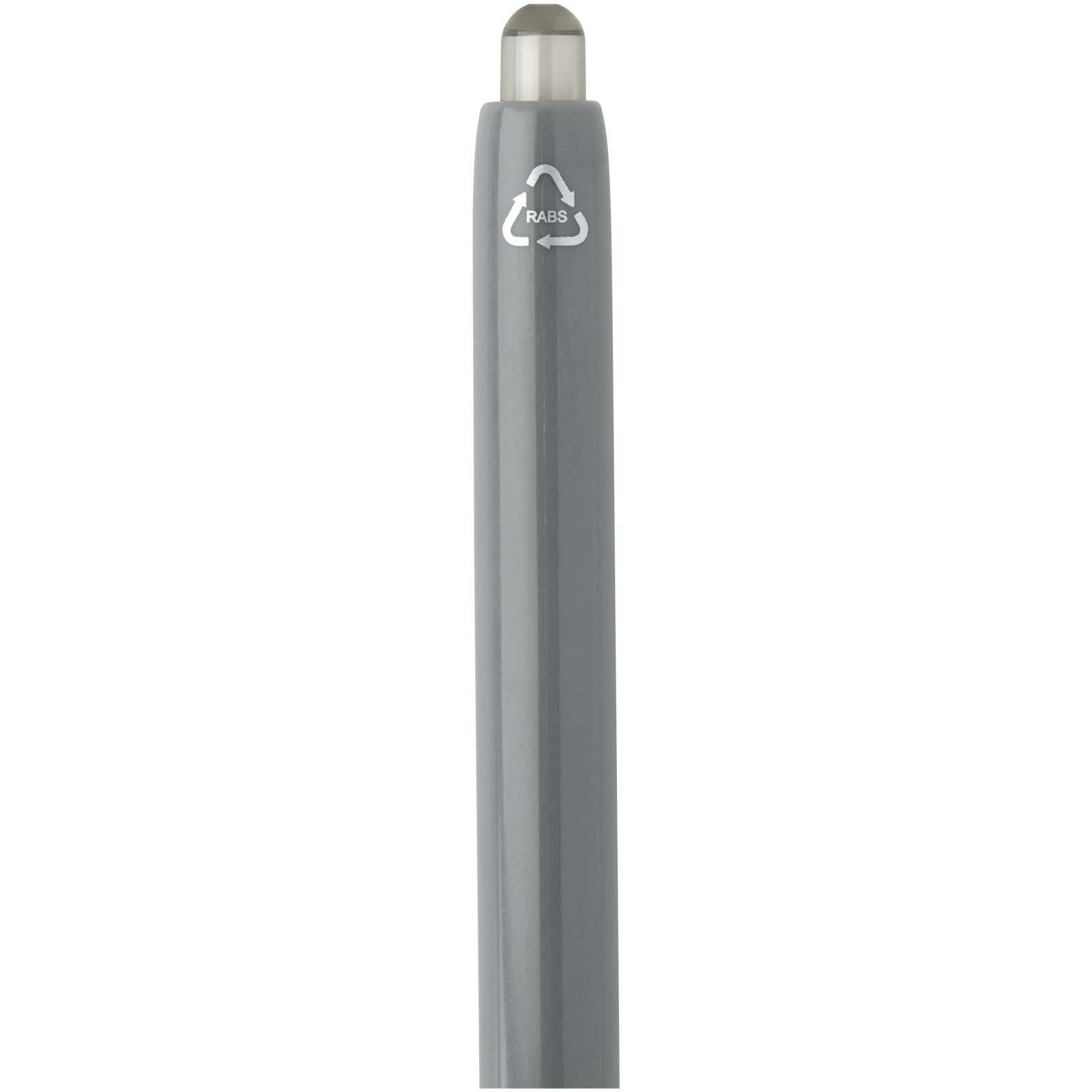 Penna a sfera a doppia iniezione in materiale riciclato certificato RCS (inchiostro blu) Glen