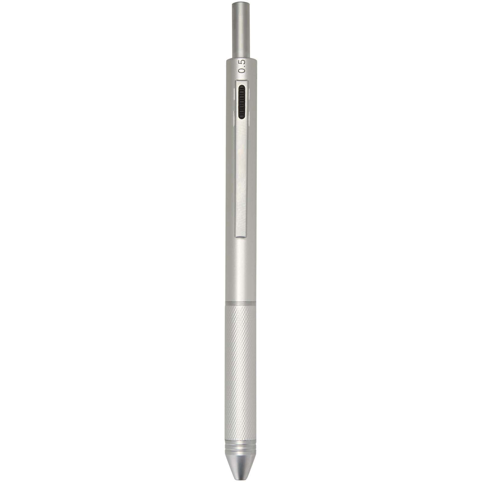 Penna a sfera 4 in 1 in acciaio inossidabile riciclato certificato RCS Tine