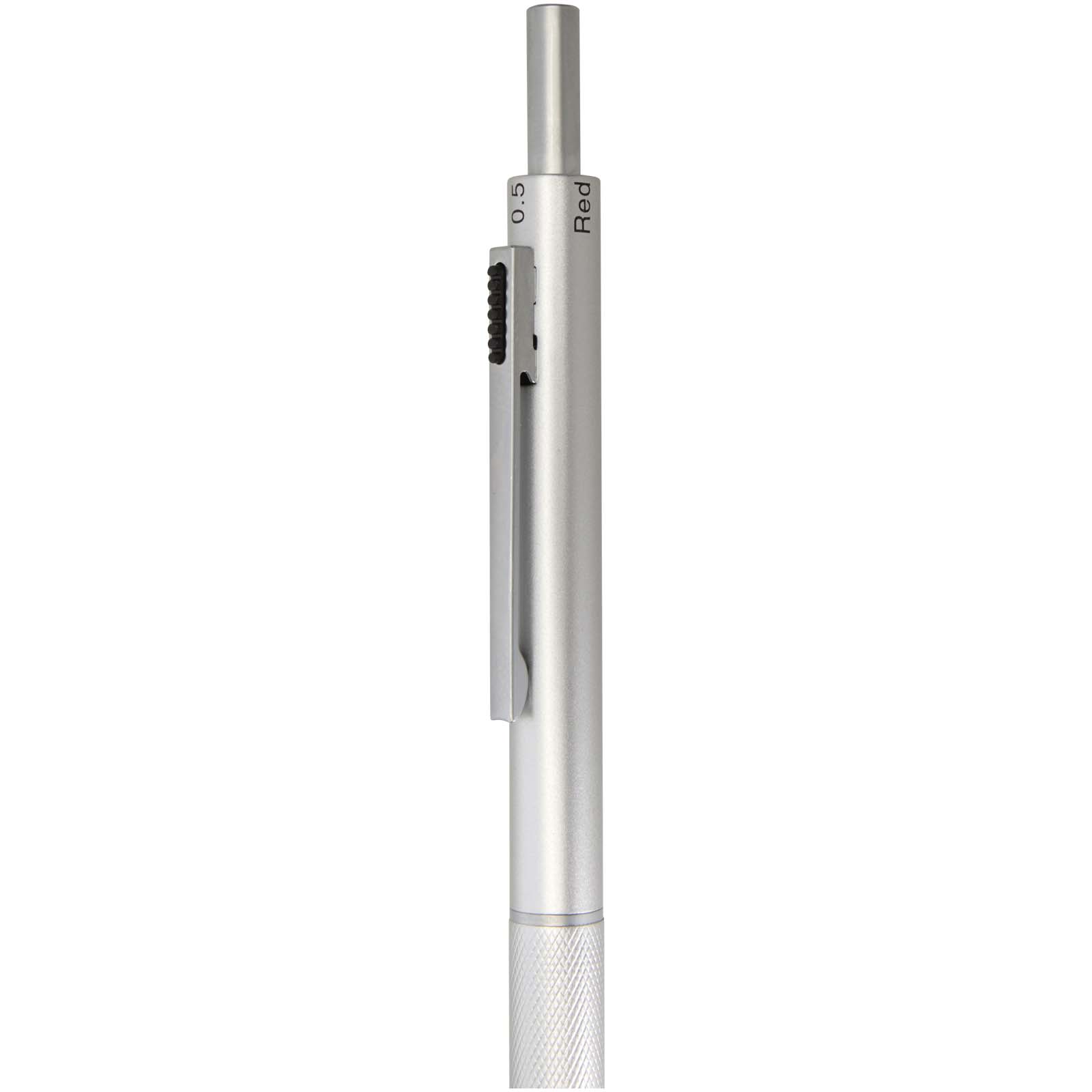 Penna a sfera 4 in 1 in acciaio inossidabile riciclato certificato RCS Tine