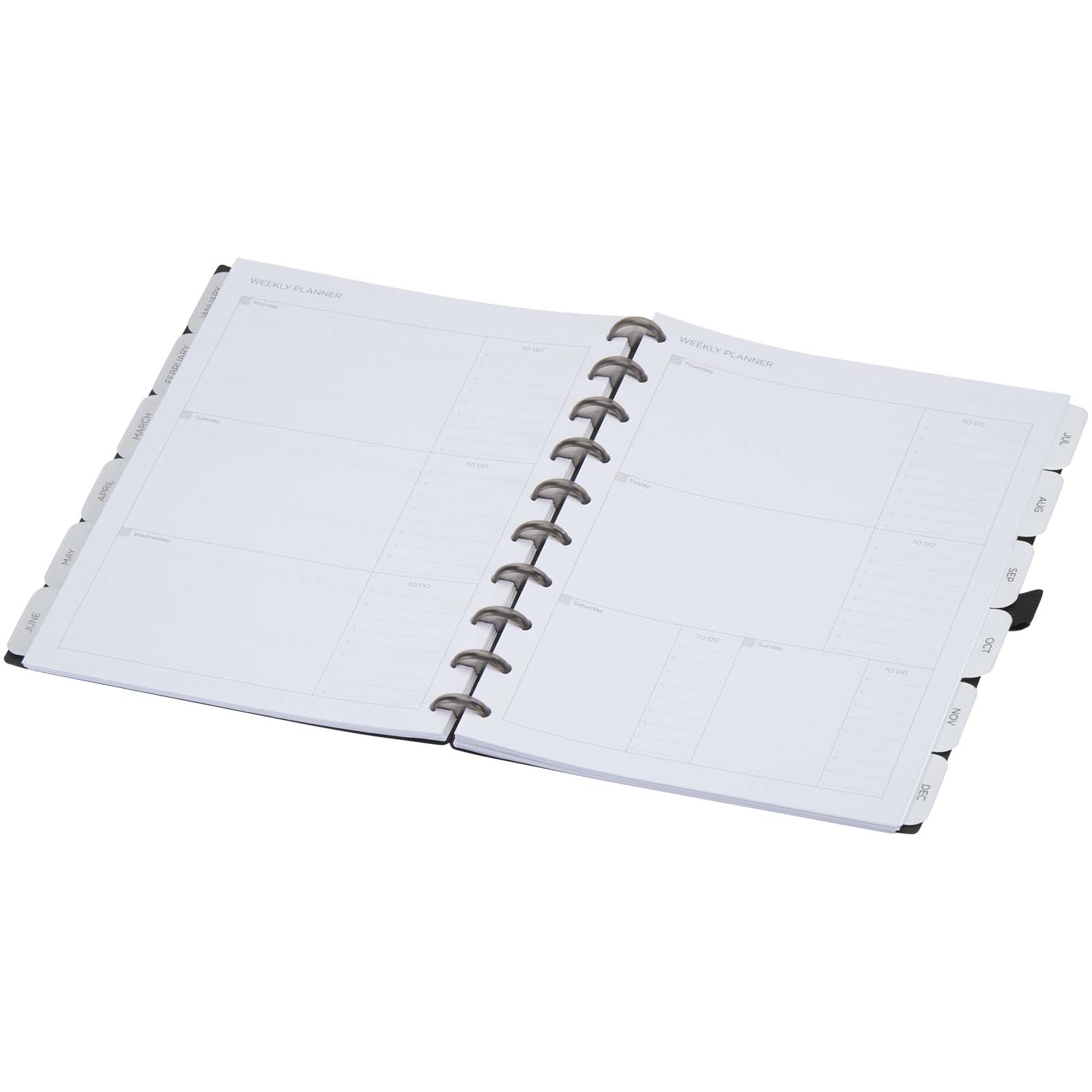 Agenda con copertina flessibile e sistema a anelli SMART