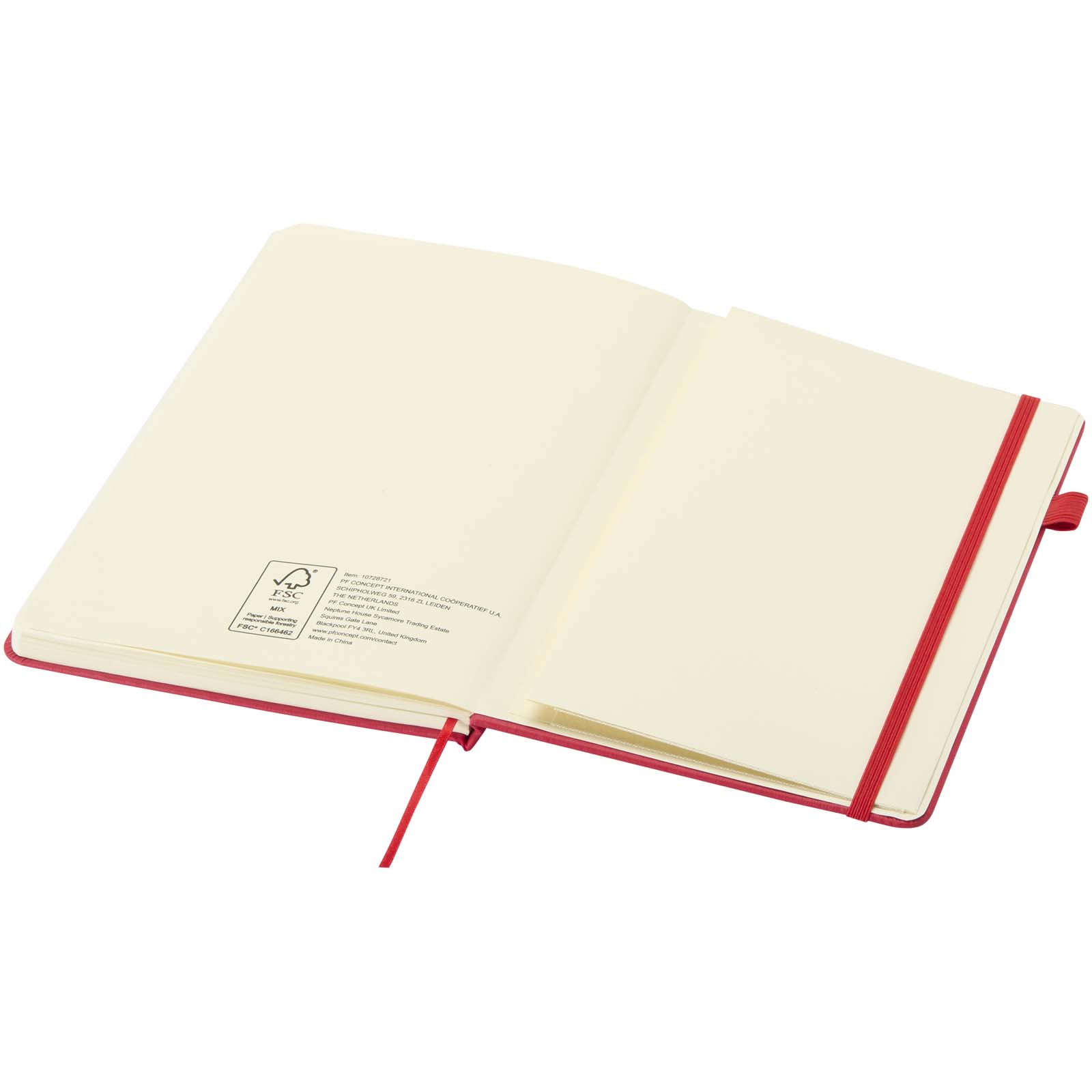 Taccuino A5 con copertina rigida in plastica riciclata Liss