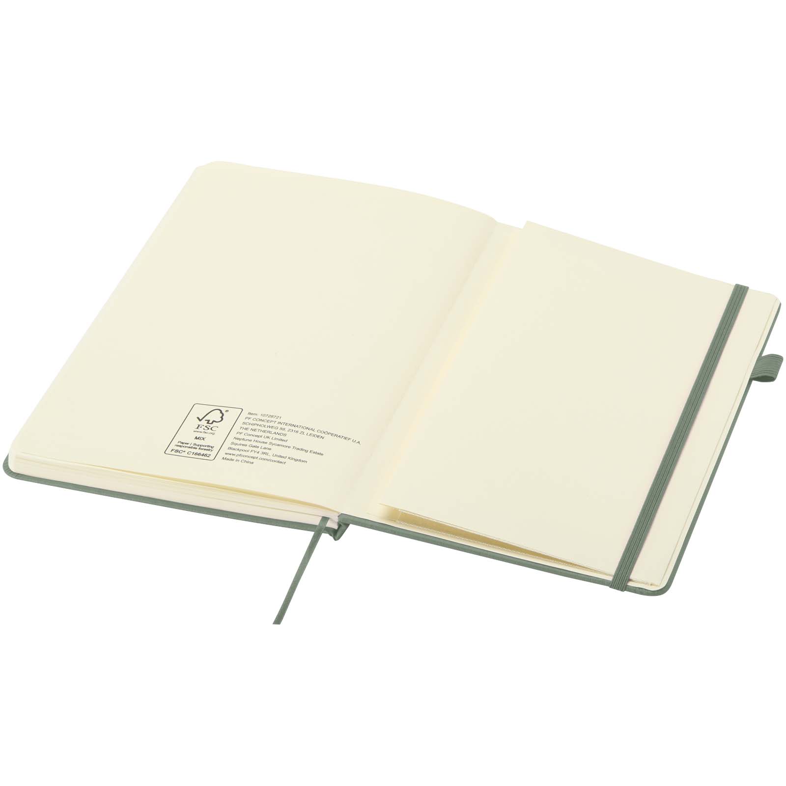 Taccuino A5 con copertina rigida in plastica riciclata Liss