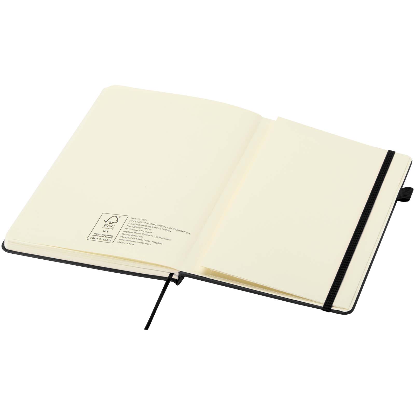 Taccuino A5 con copertina rigida in plastica riciclata Liss