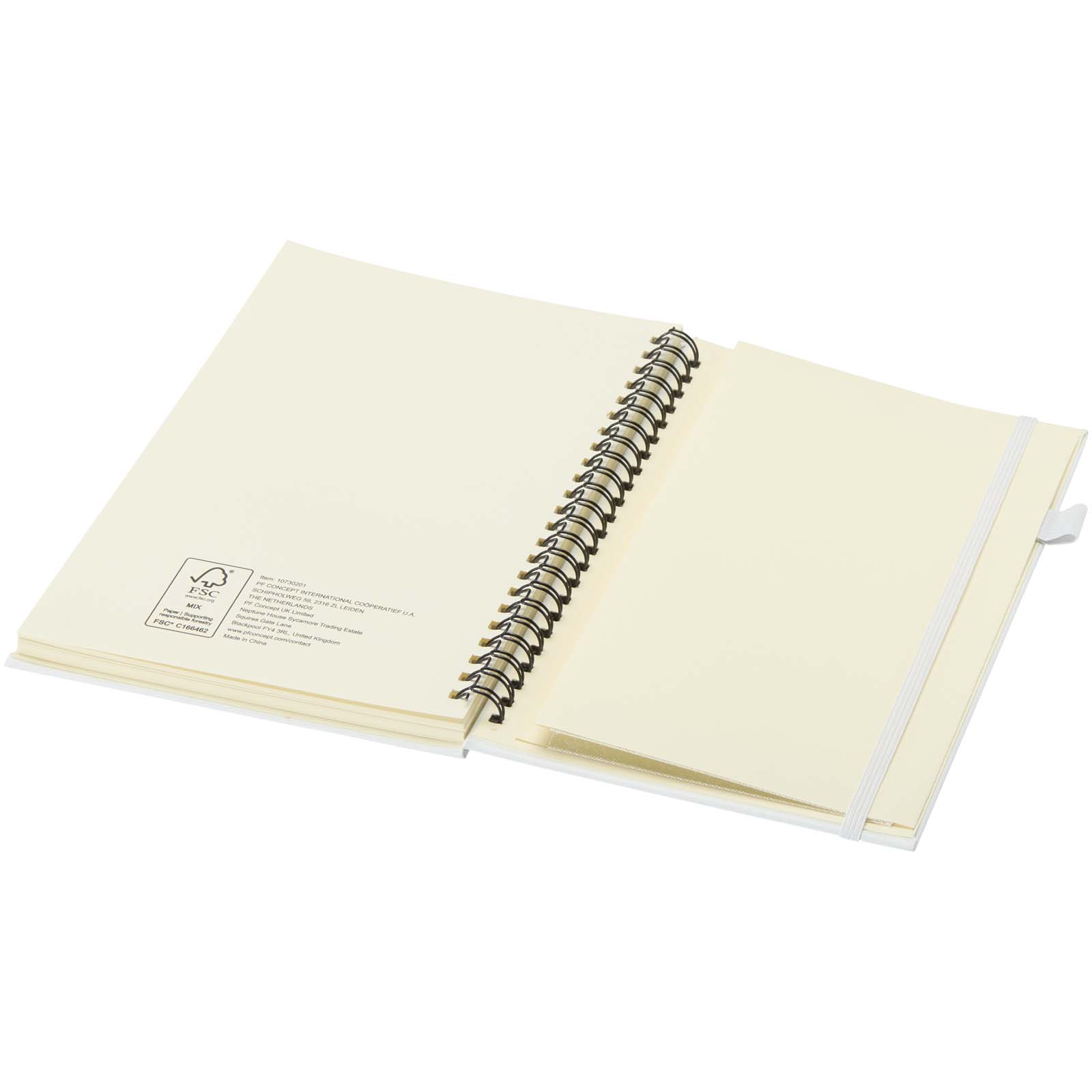 Quaderno A5 a spirale con copertina rigida in plastica riciclata Liss
