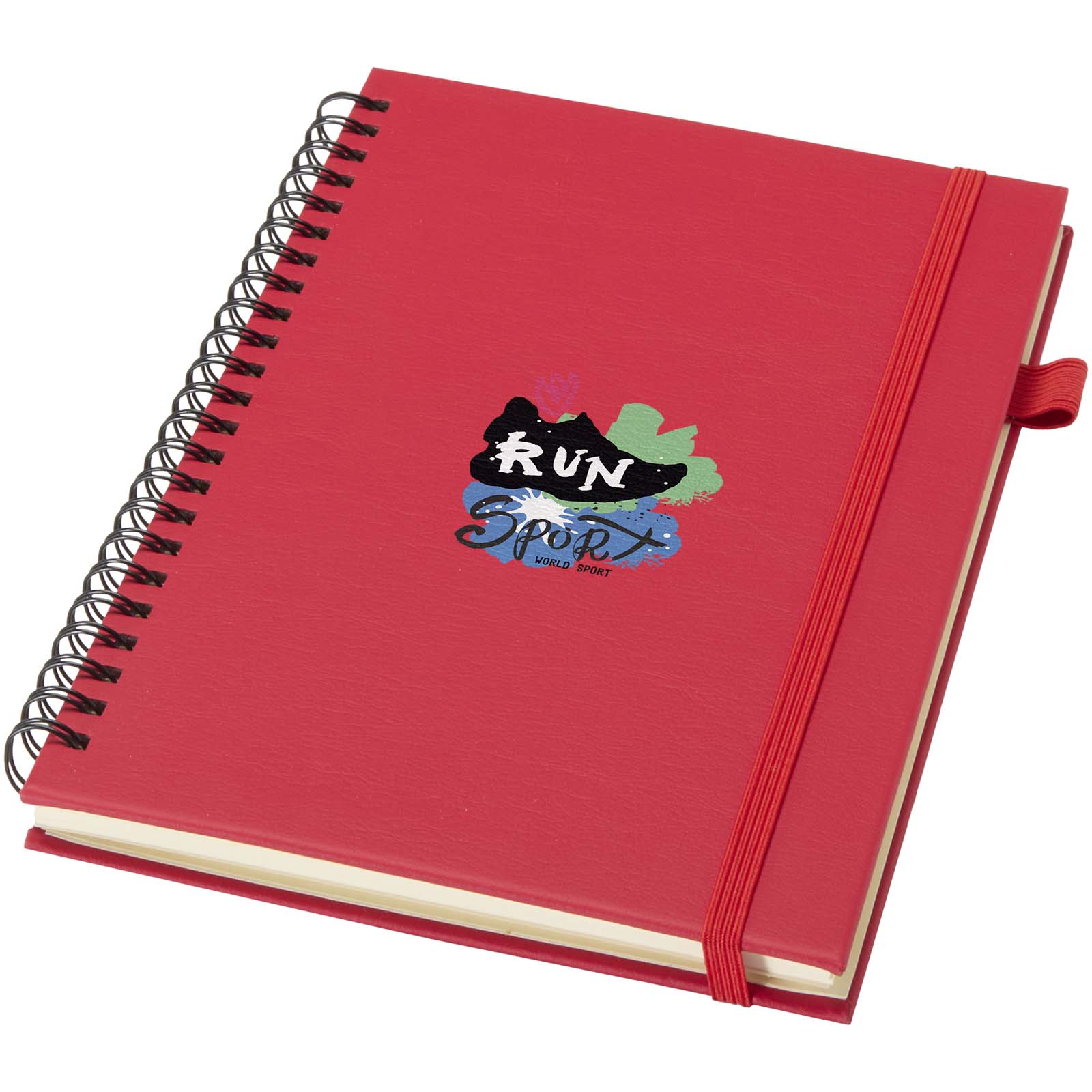 Quaderno A5 a spirale con copertina rigida in plastica riciclata Liss