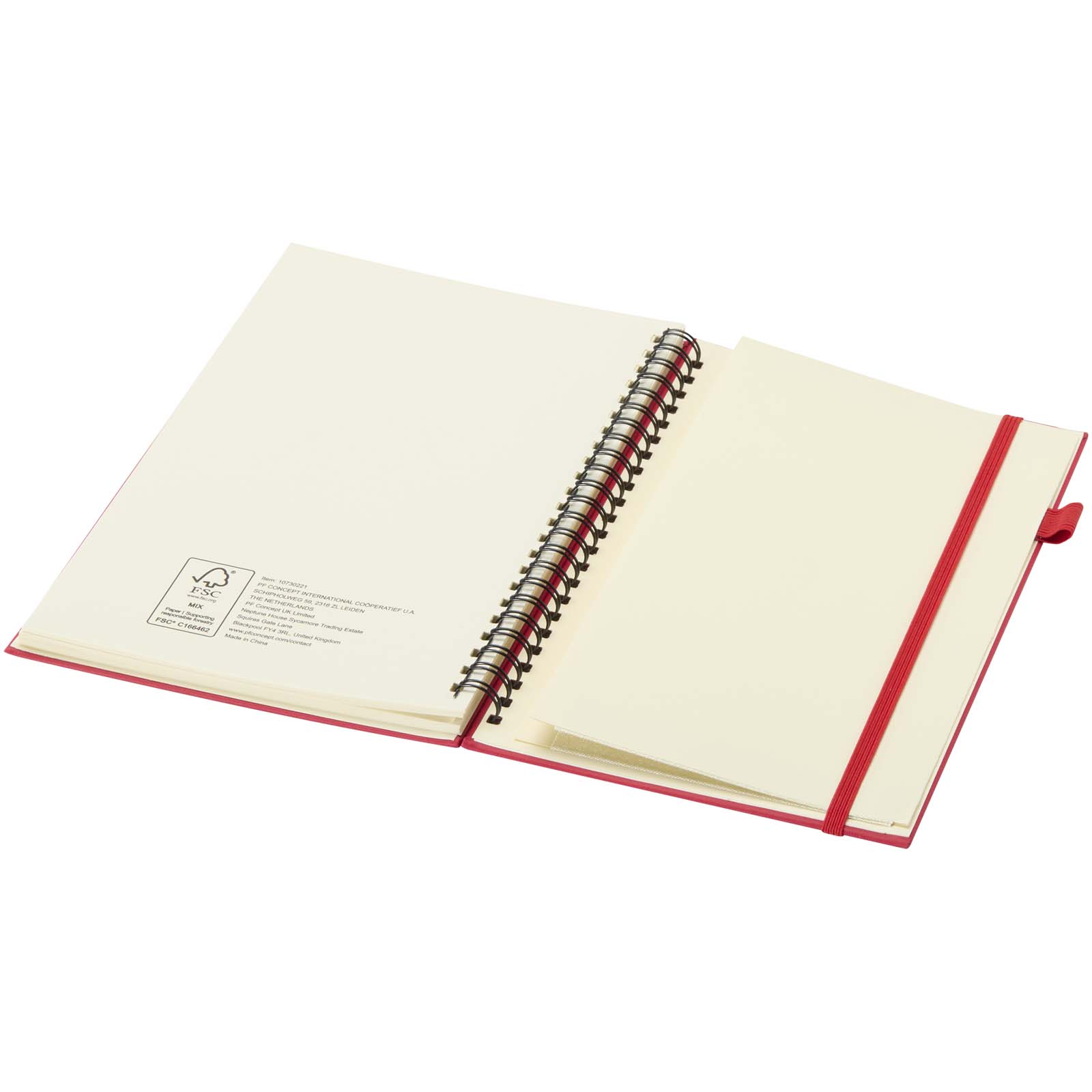 Quaderno A5 a spirale con copertina rigida in plastica riciclata Liss