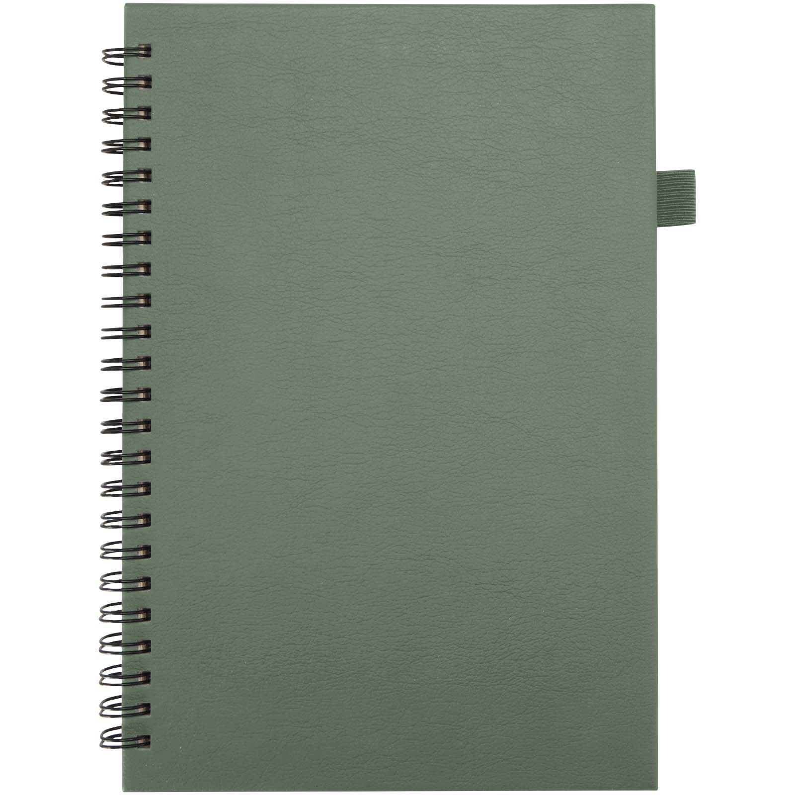 Quaderno A5 a spirale con copertina rigida in plastica riciclata Liss