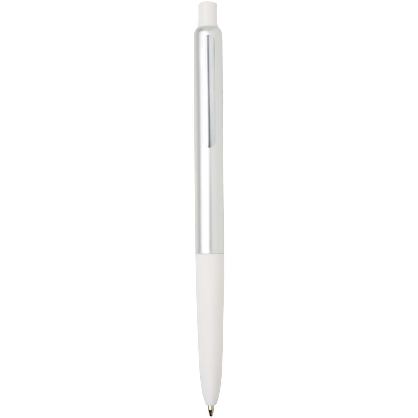 Penna a sfera a scatto in alluminio riciclato con finitura anodizzata Soffit (inchiostro blu)