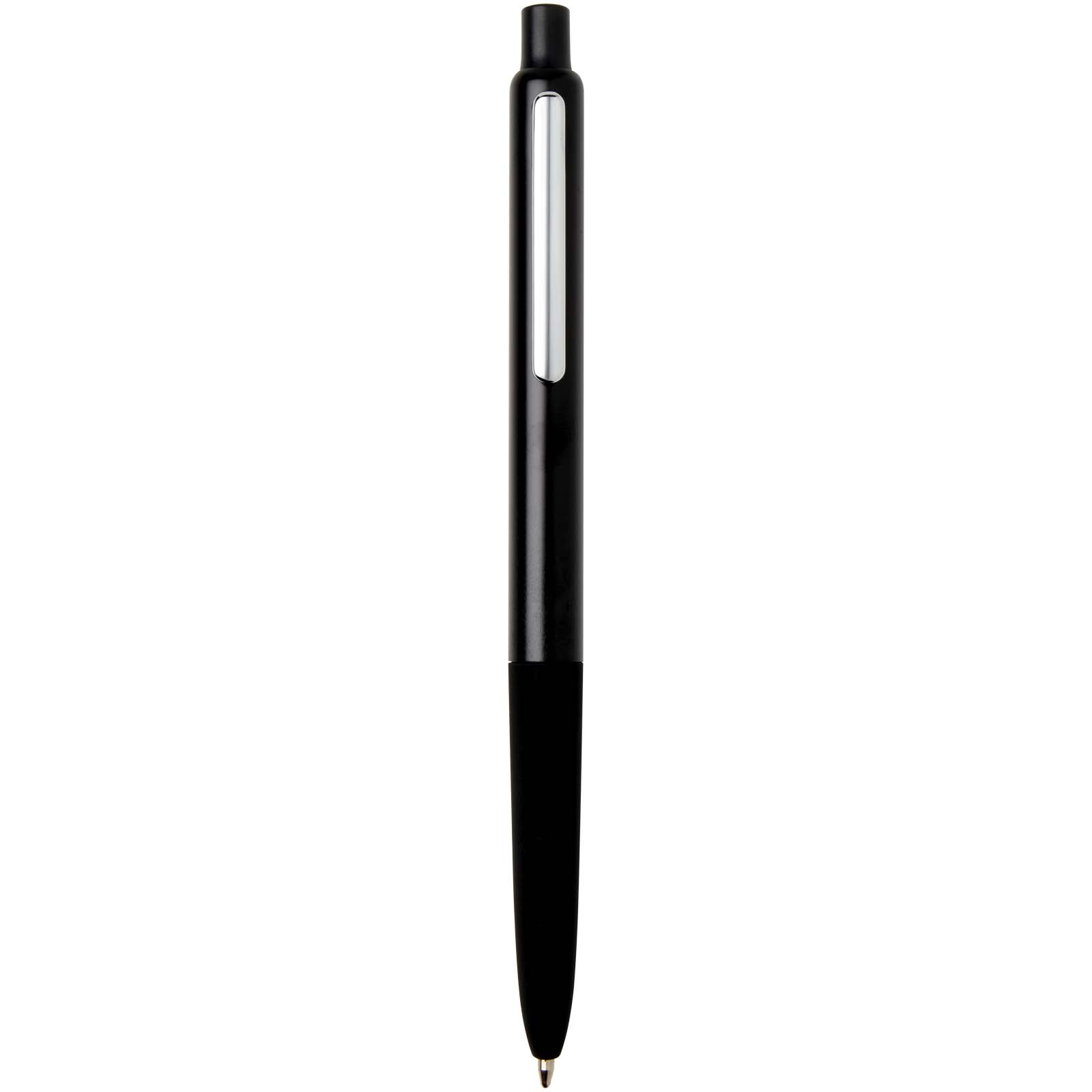 Penna a sfera a scatto in alluminio riciclato con finitura anodizzata Soffit (inchiostro blu)